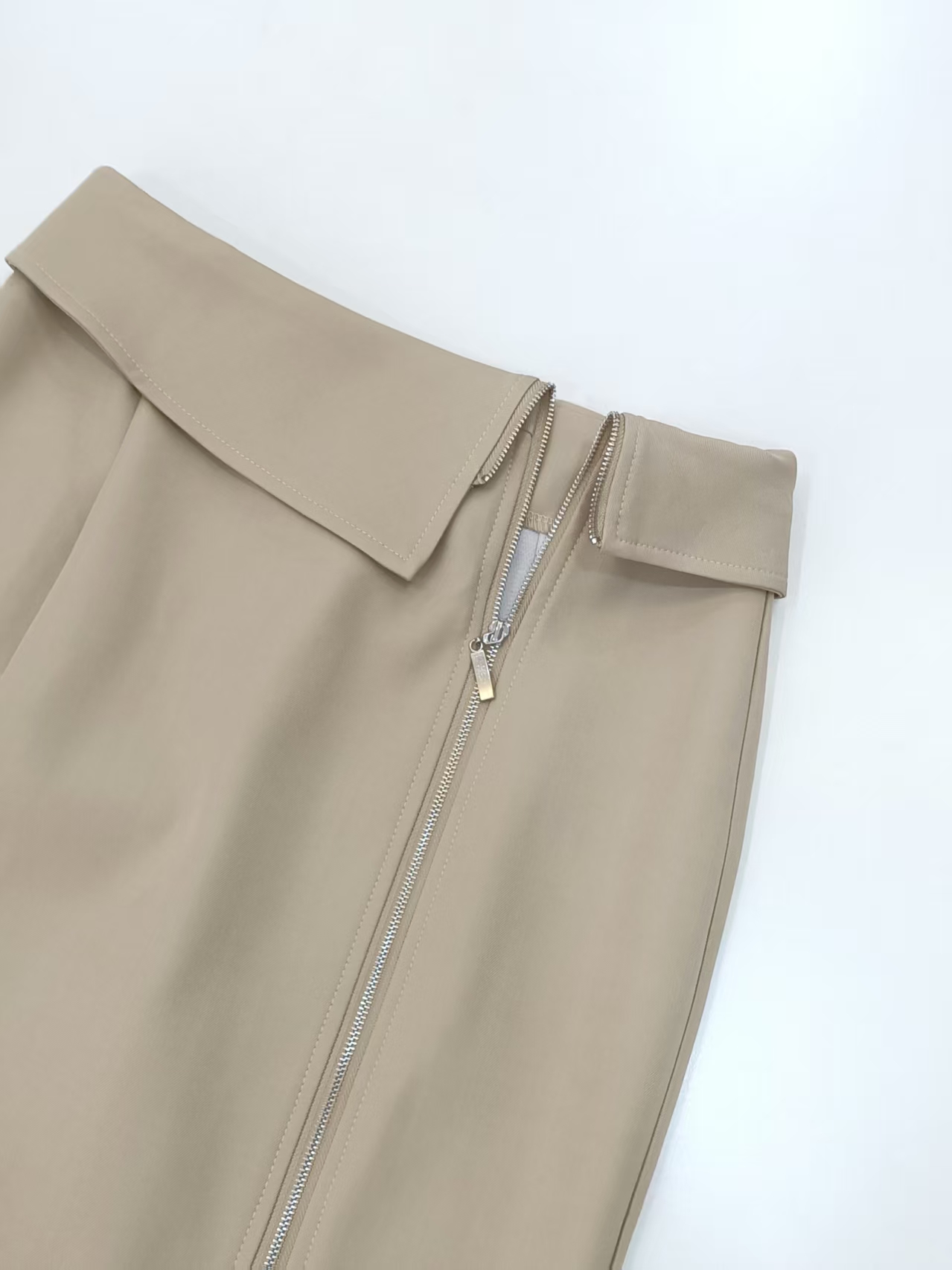 Front Zipper Midi Skirt M239