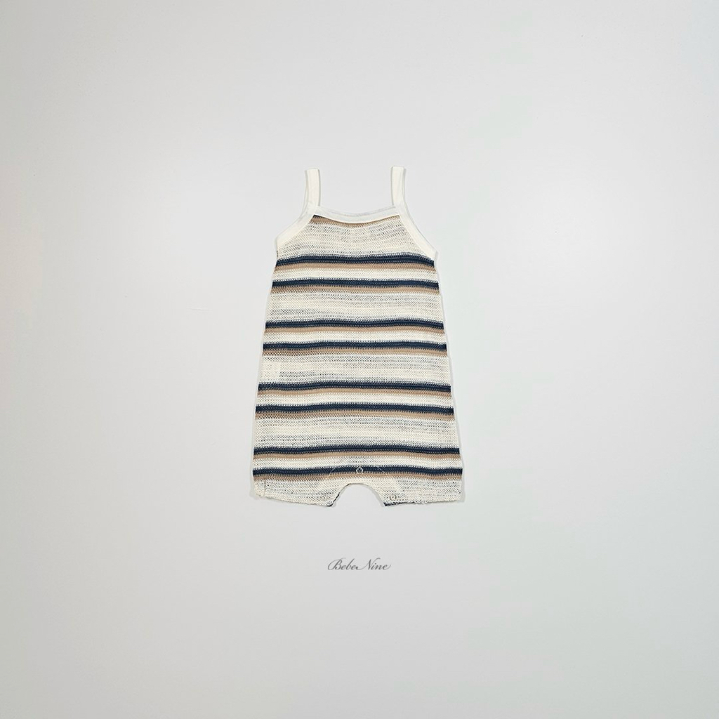 ☀️預訂 韓國直送☀️🇰🇷Bebenine兩色撞色條紋吊帶連身服