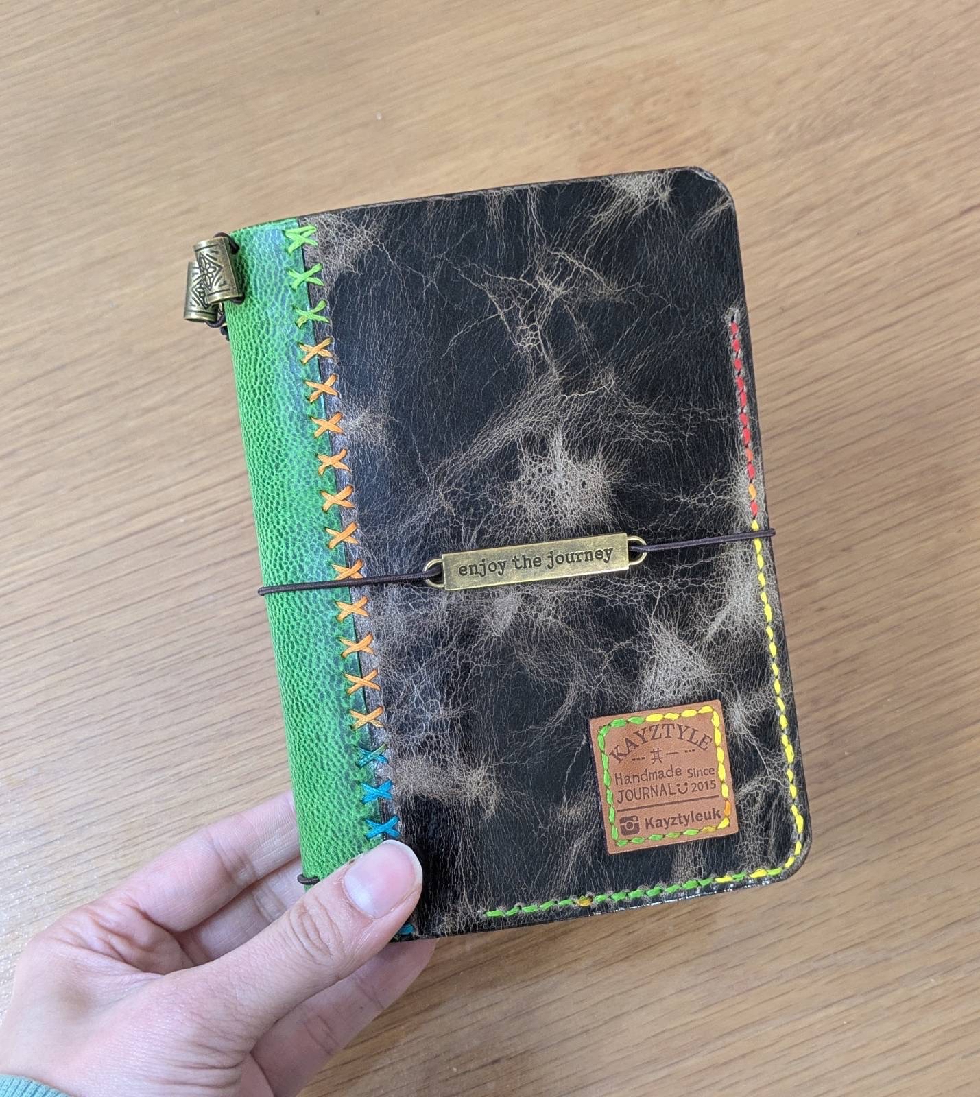 The Traveler’s Duo-Tone Hand-stitched Journal 