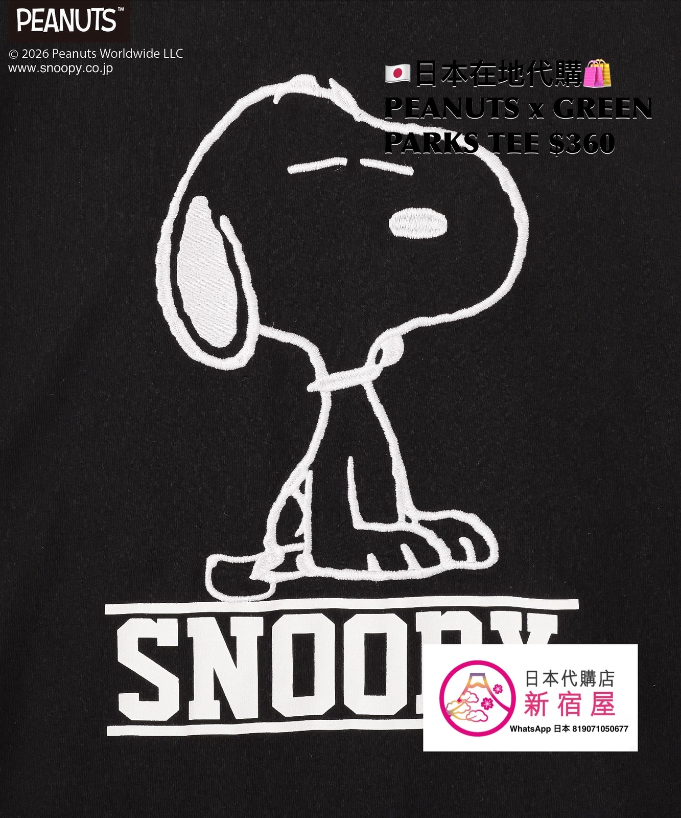 PEANUTS x GREEN PARKS TEE