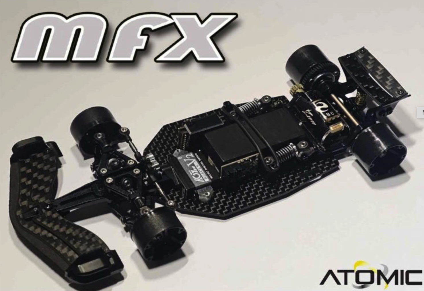 Pre-Order Atomic MFX 1:28 F1 competition chassis kit (w/ lexan body) MFX-KIT