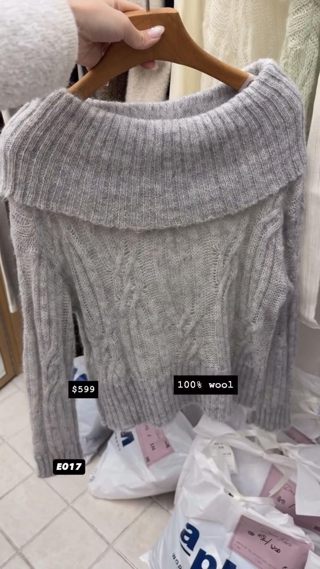 100%Wool🇰🇷🇰🇷韓國連線 19/10🔥🔥14539#E017