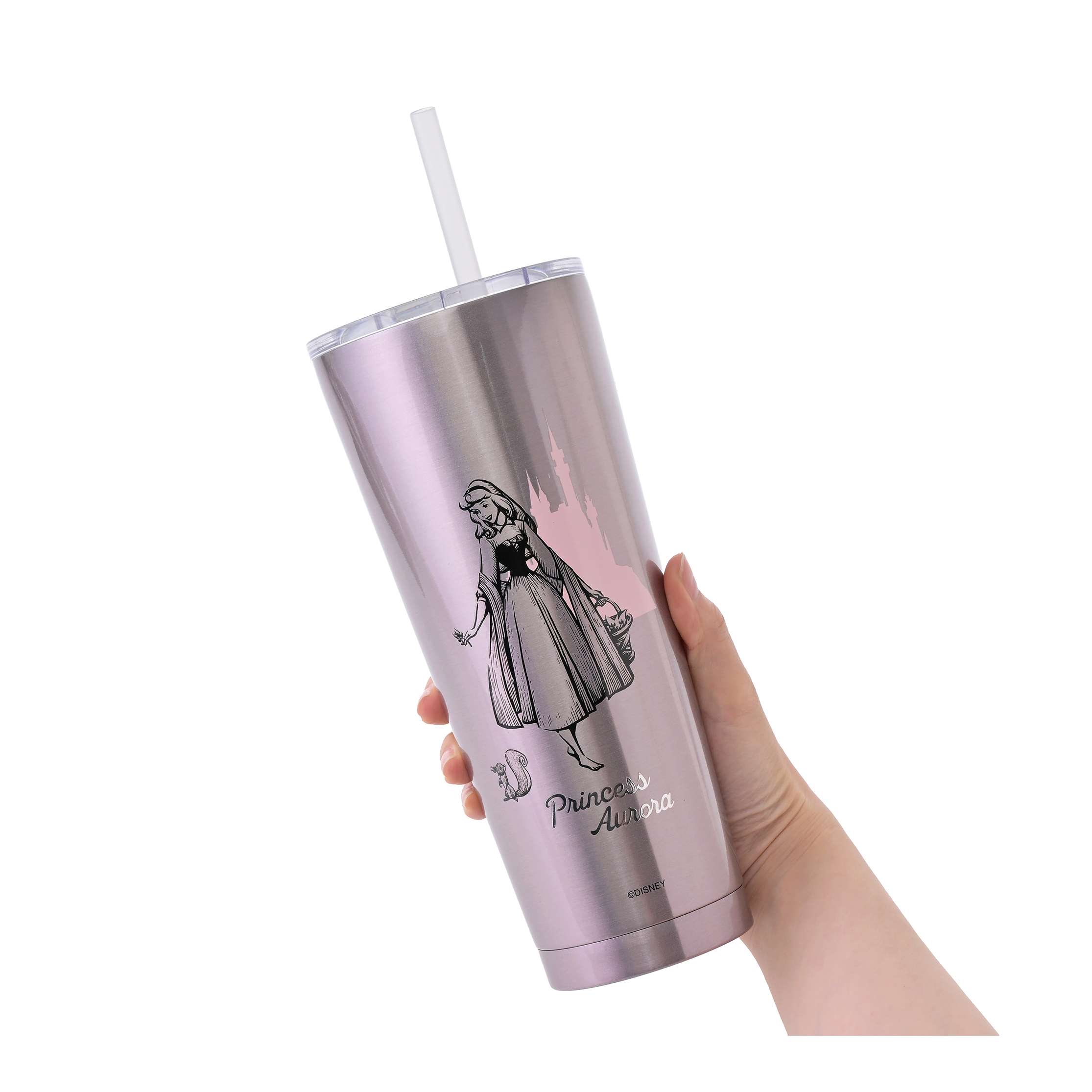 🎀【預訂】Disney 公主不鏽連吸管杯 750ml -  Aurora