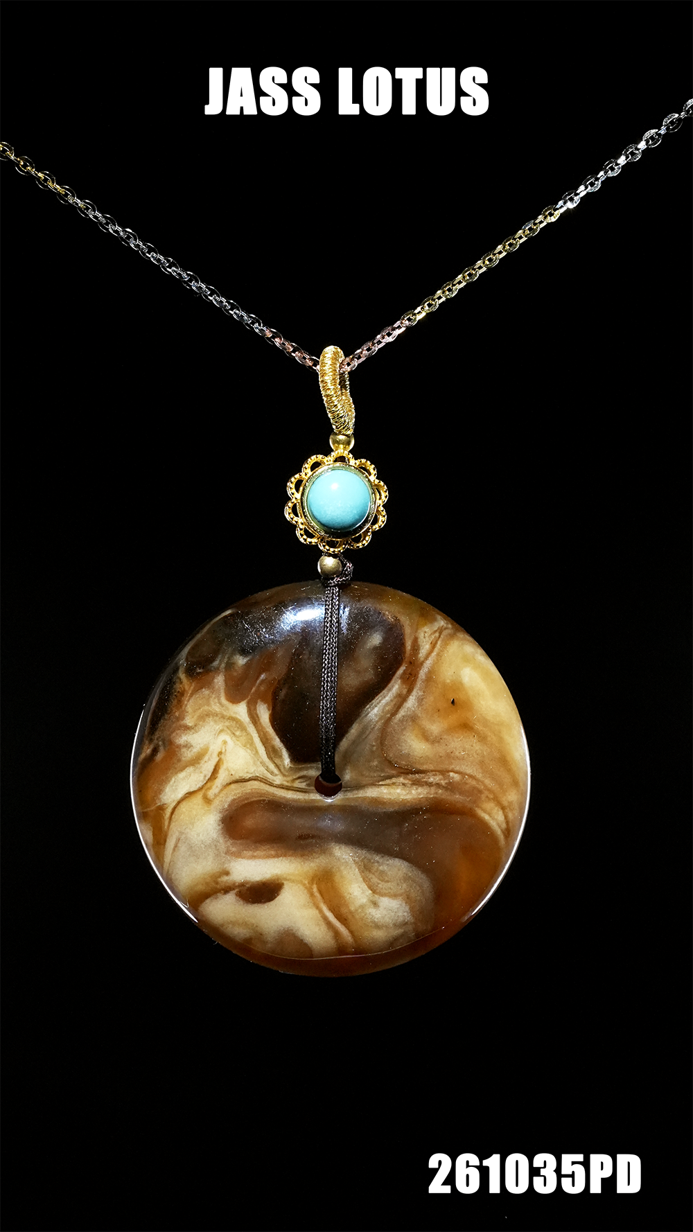 緬甸天然琥珀瓷白蠟根蜜溶洞珀平安扣吊墜