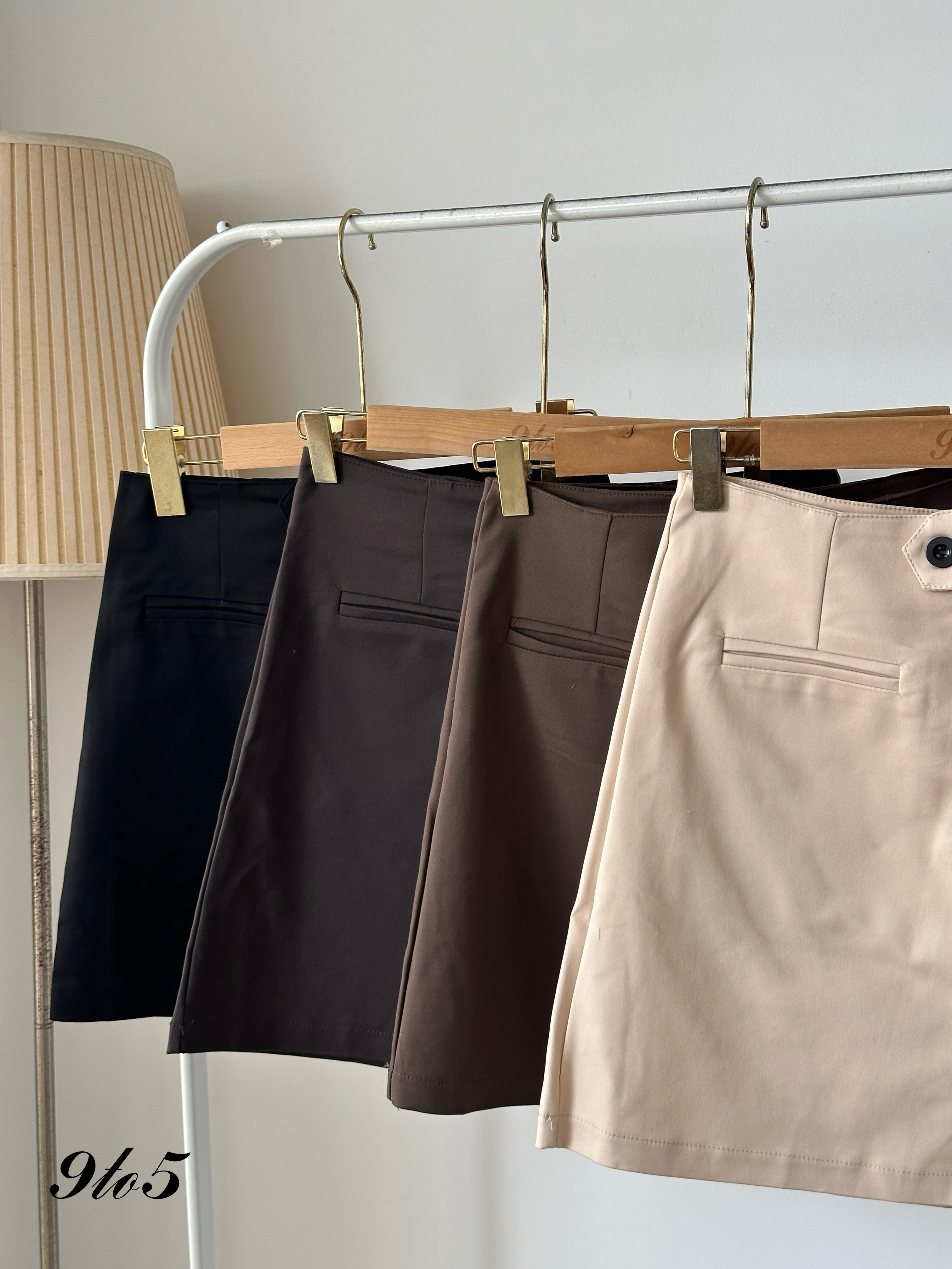 S1799 A Line Short Skirt - 4 Colors 