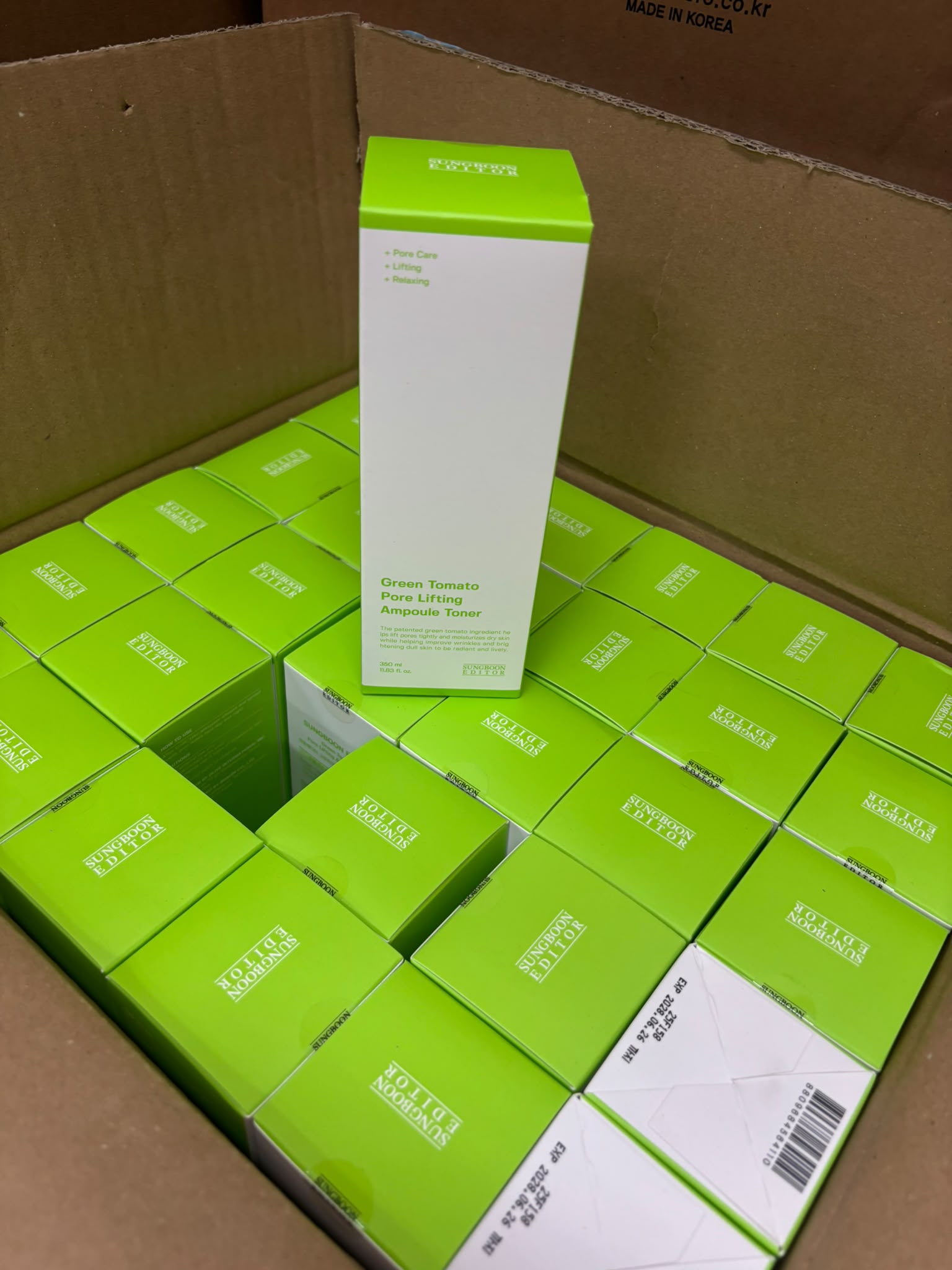 韓國Sungboon Editor綠蕃茄緊致毛孔爽膚水350ml 