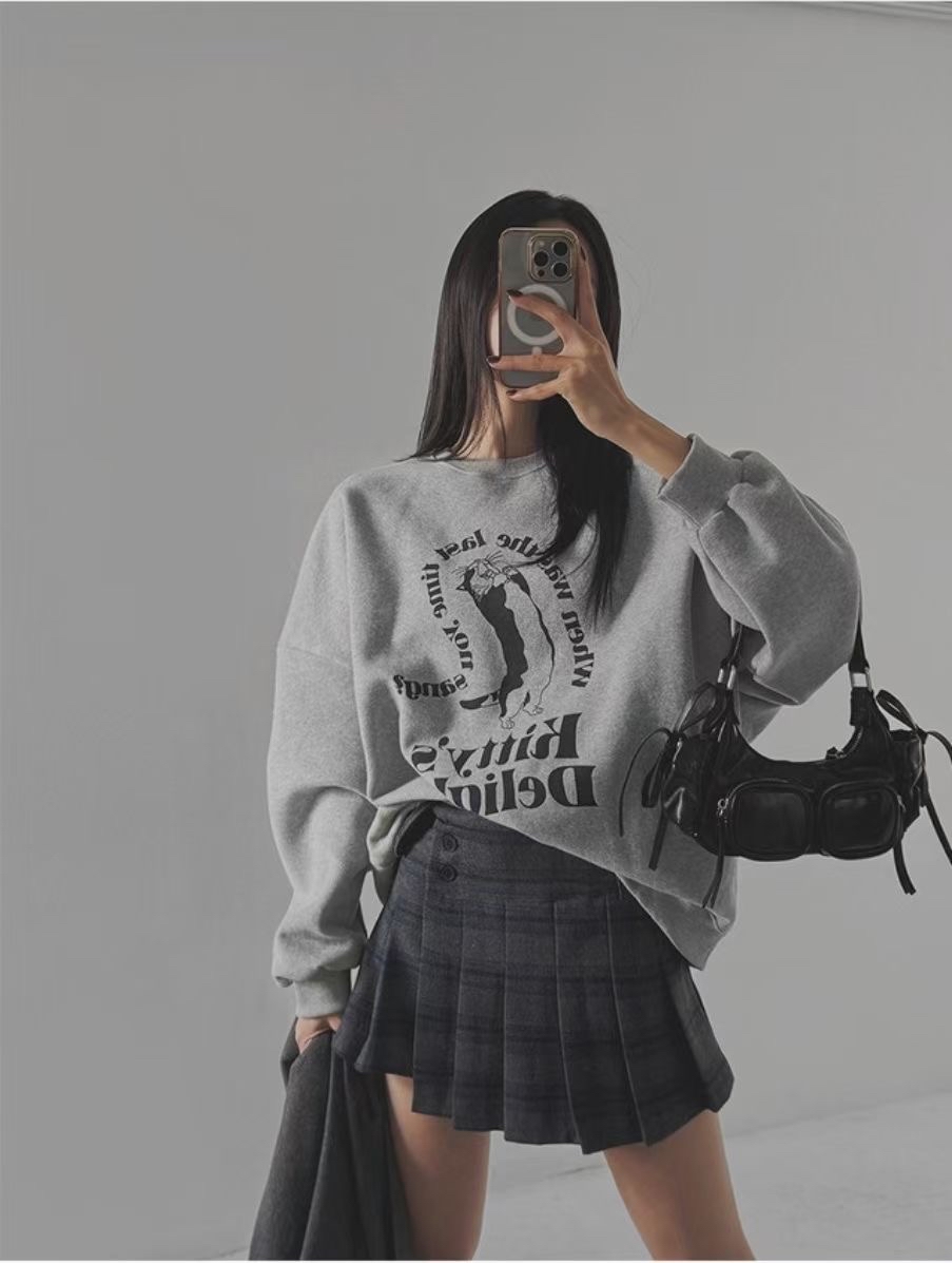 【 Goodbye Winter💙不規則雙鈕扣設計！混色格紋裙🤳🏻】 Blue Valentine Checked Skirt 