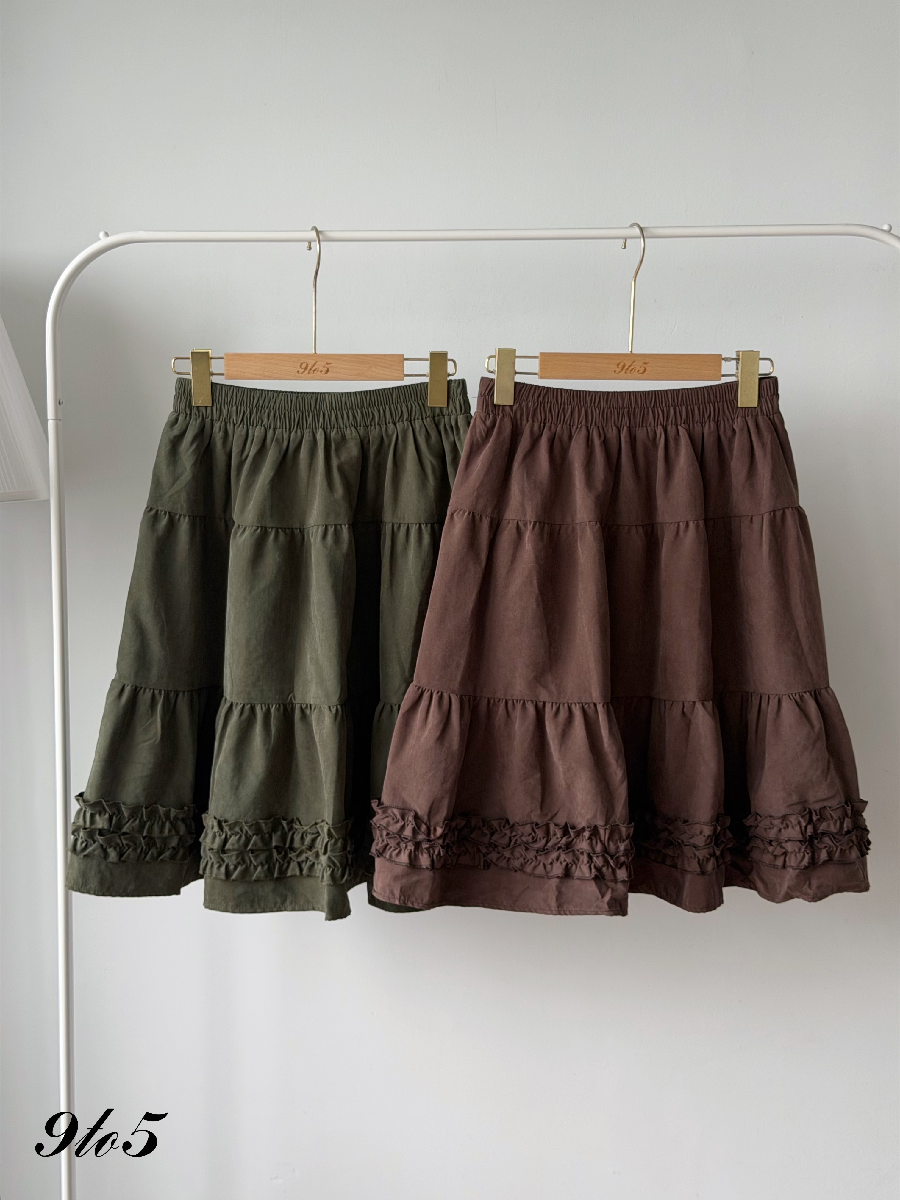 S2014 Midi Ruffle Layered Skirt - 4 Colors 