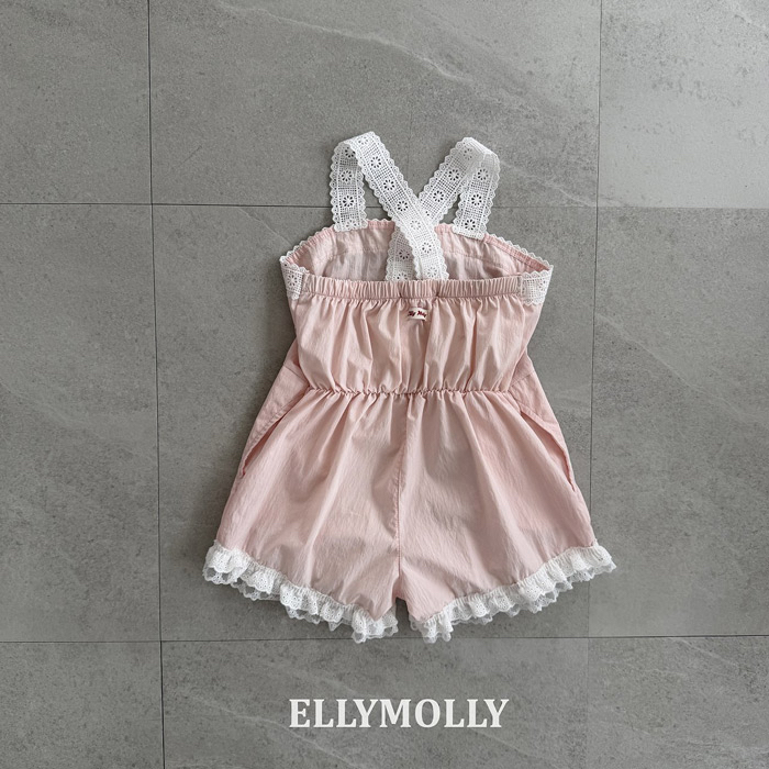 🇰🇷Ellymolly連身褲pink