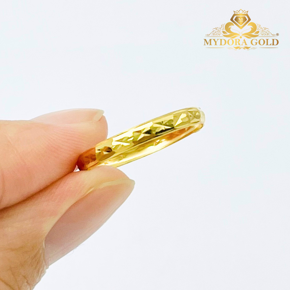 MYDORA Cincin Belah Rotan Stamping l EMAS 916/22K