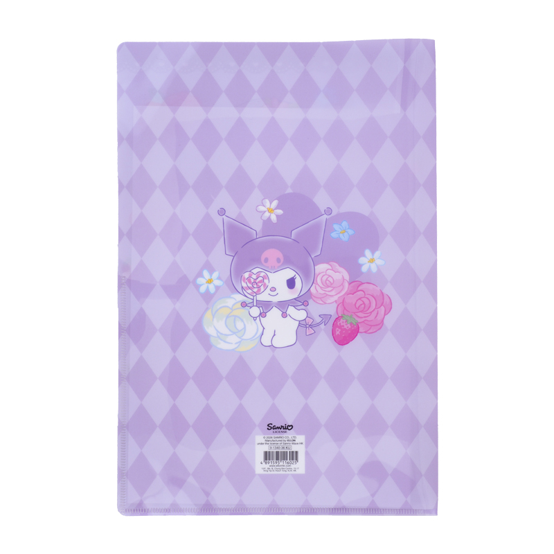 Kuromi F4 PP Folding File PP面 F4 雙摺快勞