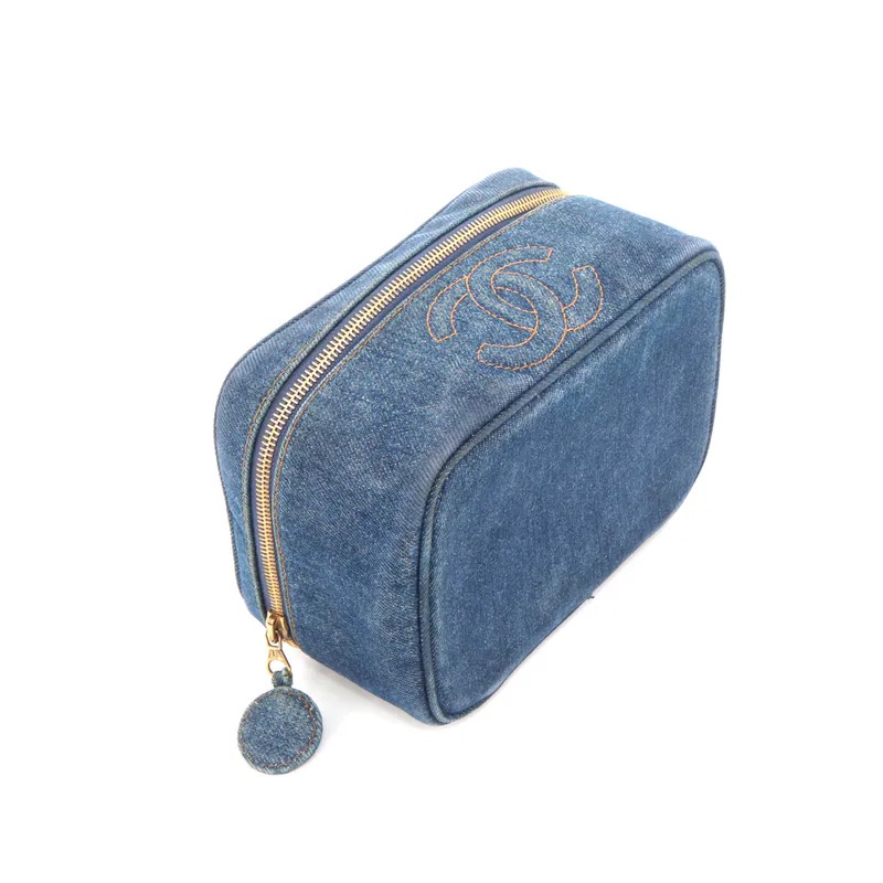 Chanel Coco Mark Denim Vanity Handbag