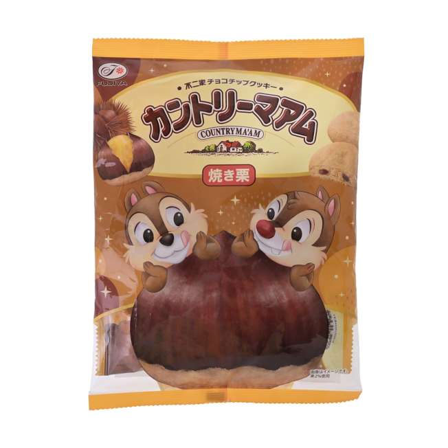 [訂購] [JDS] 🌰 人氣朱古力碎曲奇Country Ma’am推出Chip與Dale「烤栗子味」曲奇 {TF260950}