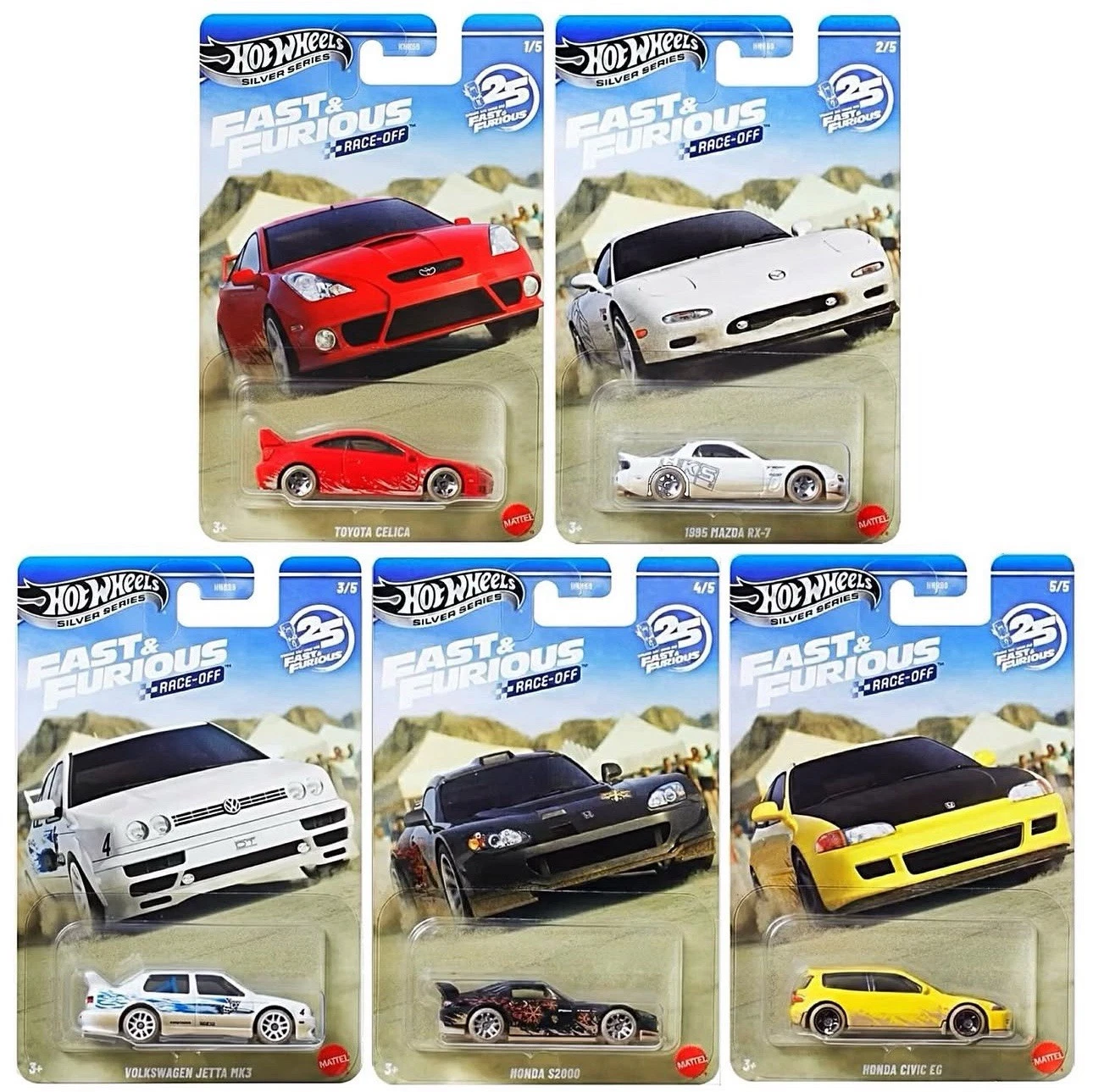 【現貨】Hot Wheels 2026 Fast & Furious Silver Series RACE-OFF 狂野時速：沙漠對決  一套 5 款