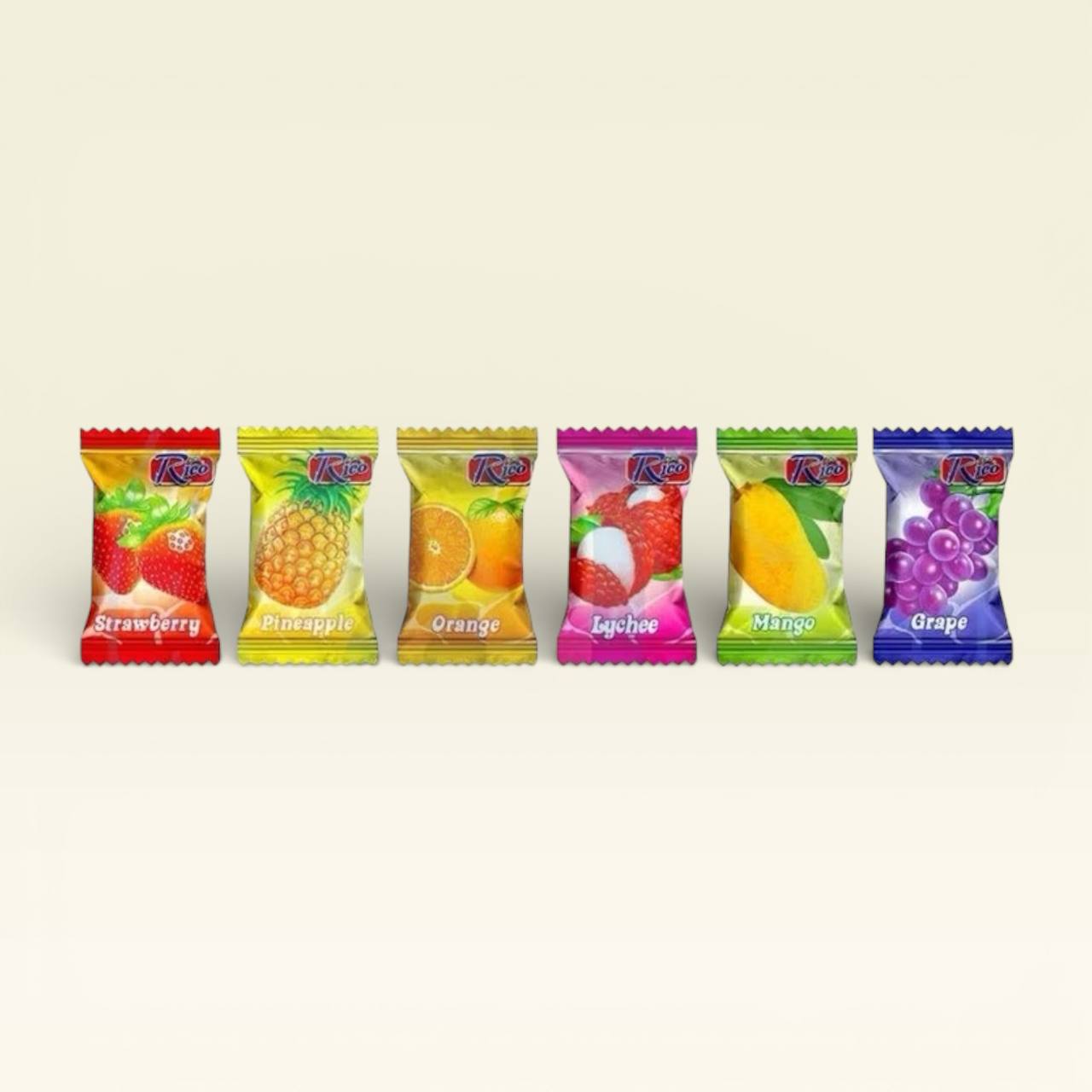 Rico Homark Sweet Candy Buah-Buahan Campuran Gula 450pcs