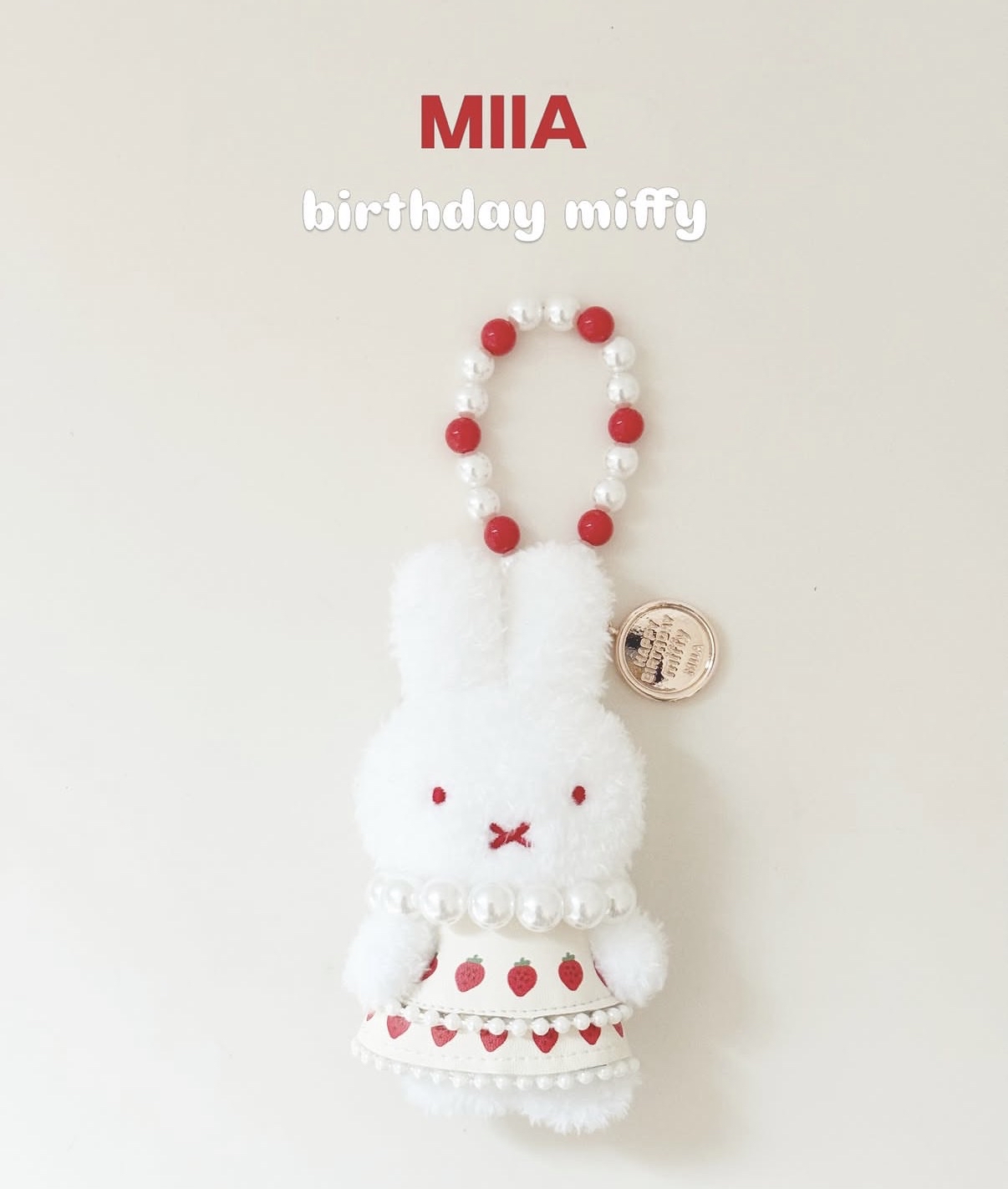 新貨到店 [日本直送] Miia x Miffy聯乘原宿限定 生日蛋糕掛件 last three