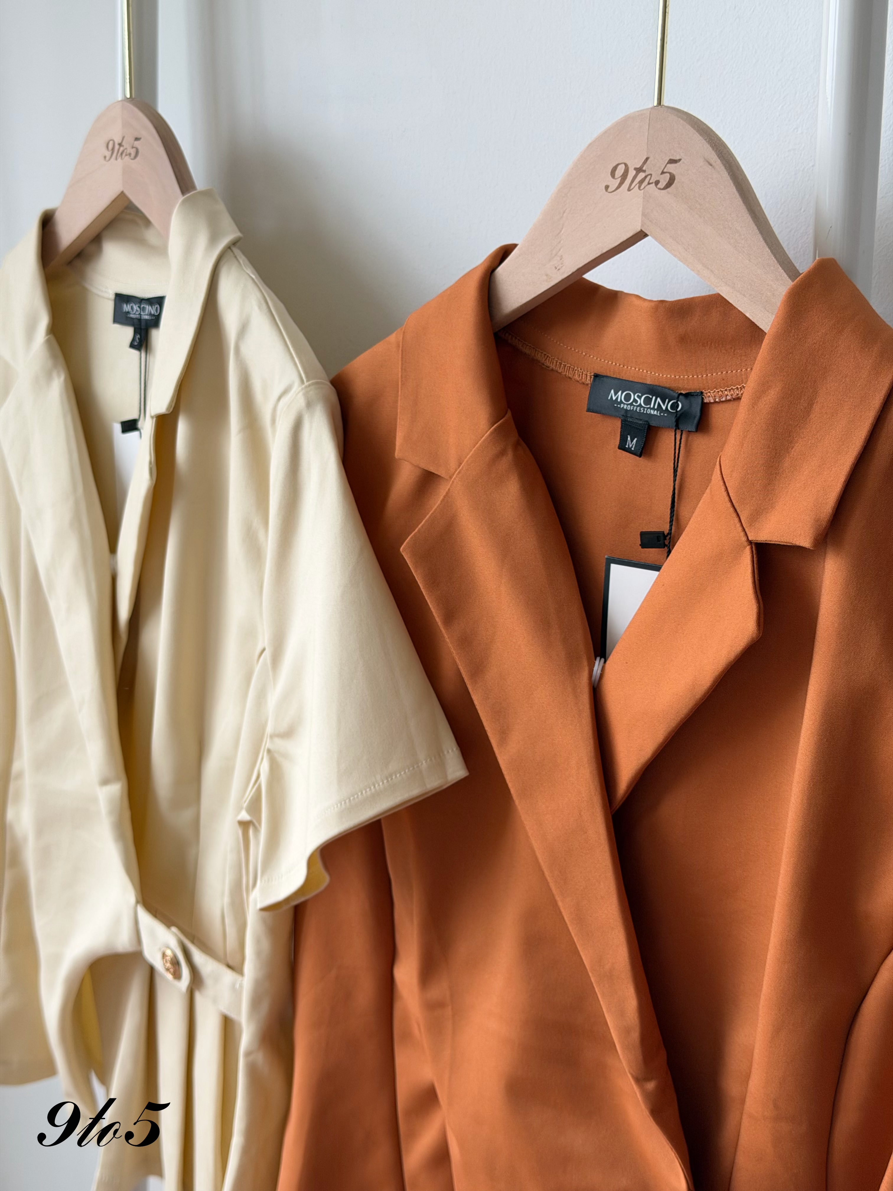 T4478 V Neck Peplum Shirt - Orange & Yellow
