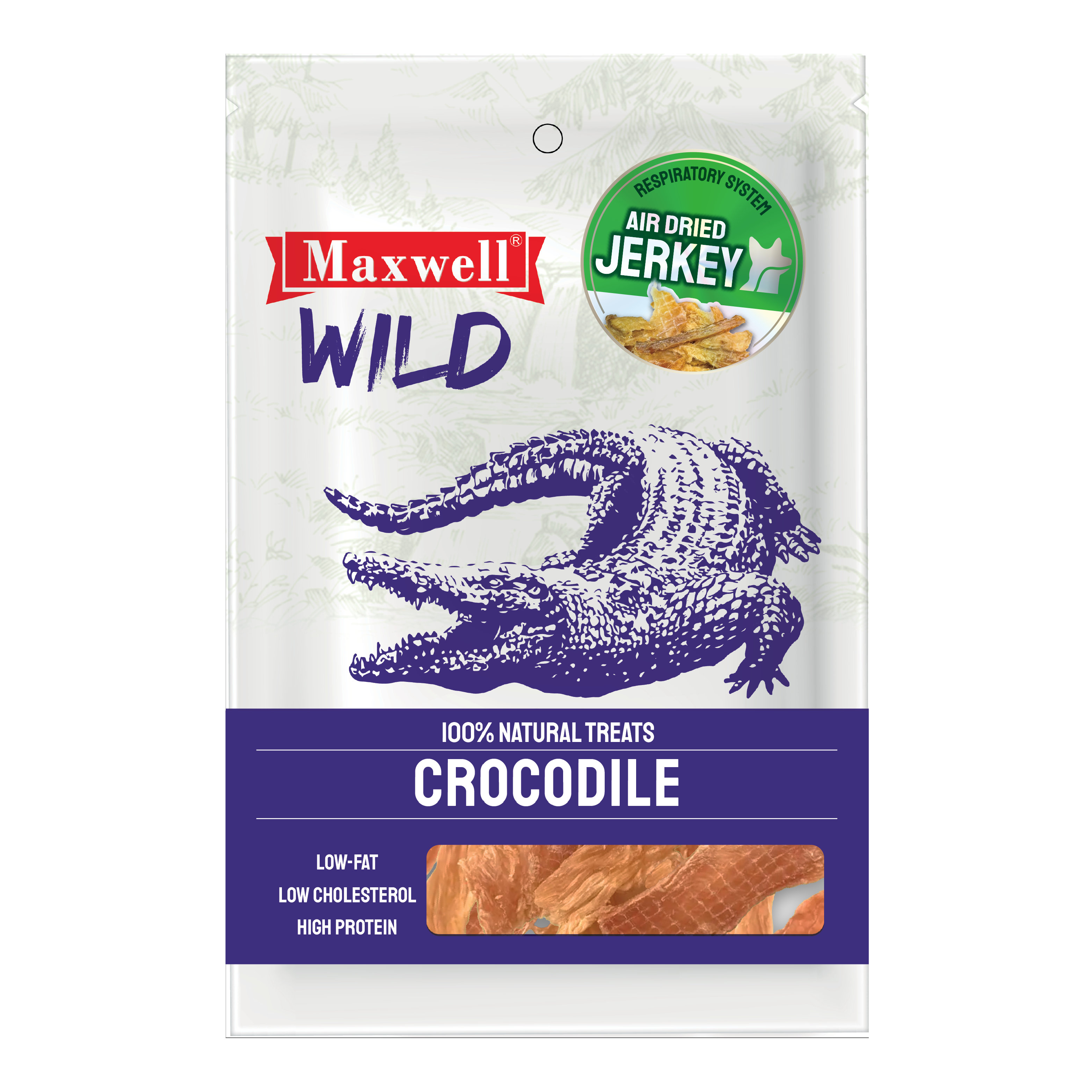 Maxwell Wild｜泰國風乾優質鱷魚乾 50G