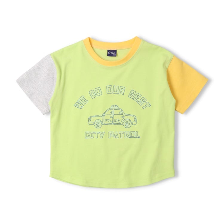 🆕【⭐訂購⭐】 🌀汽車/恐龍刺繡 拼色袖 短袖 tee［2款選］🌀[ELGA-0023][260805]