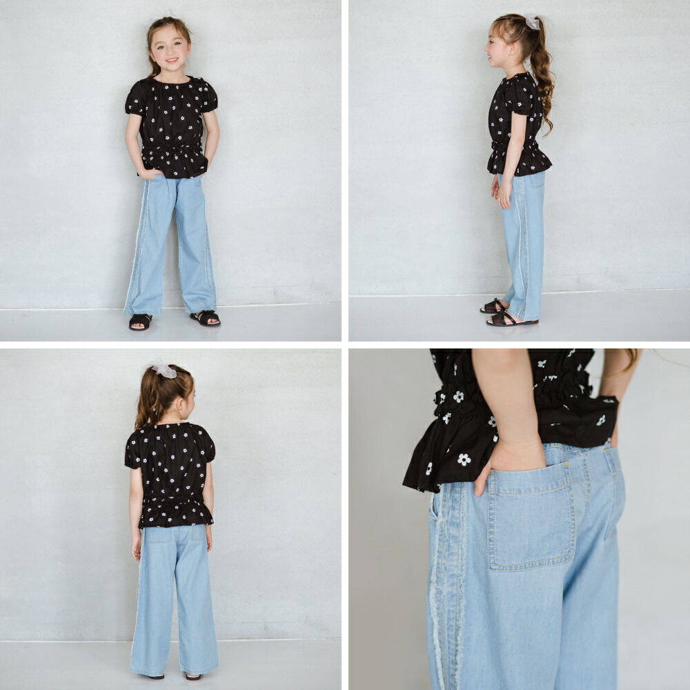 🆕【⭐訂購⭐】🌀 🇯🇵 日本直送🇯🇵 #接觸涼感 摺邊/流蘇 輕薄牛仔褲［3款選］🌀 [ELDA-0240][260526]