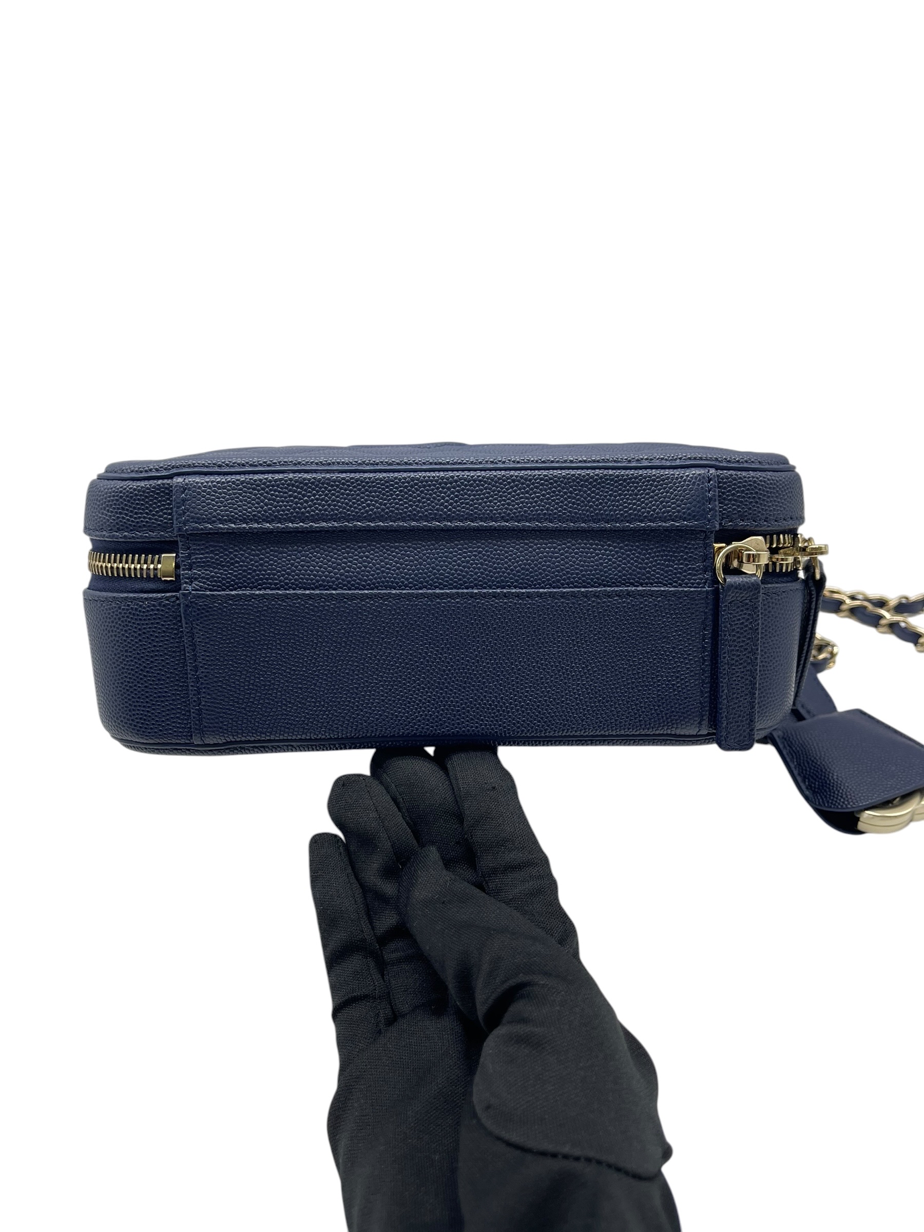 Pre-owned Chanel CC Filigree Vanity Case / Product Code: 072909