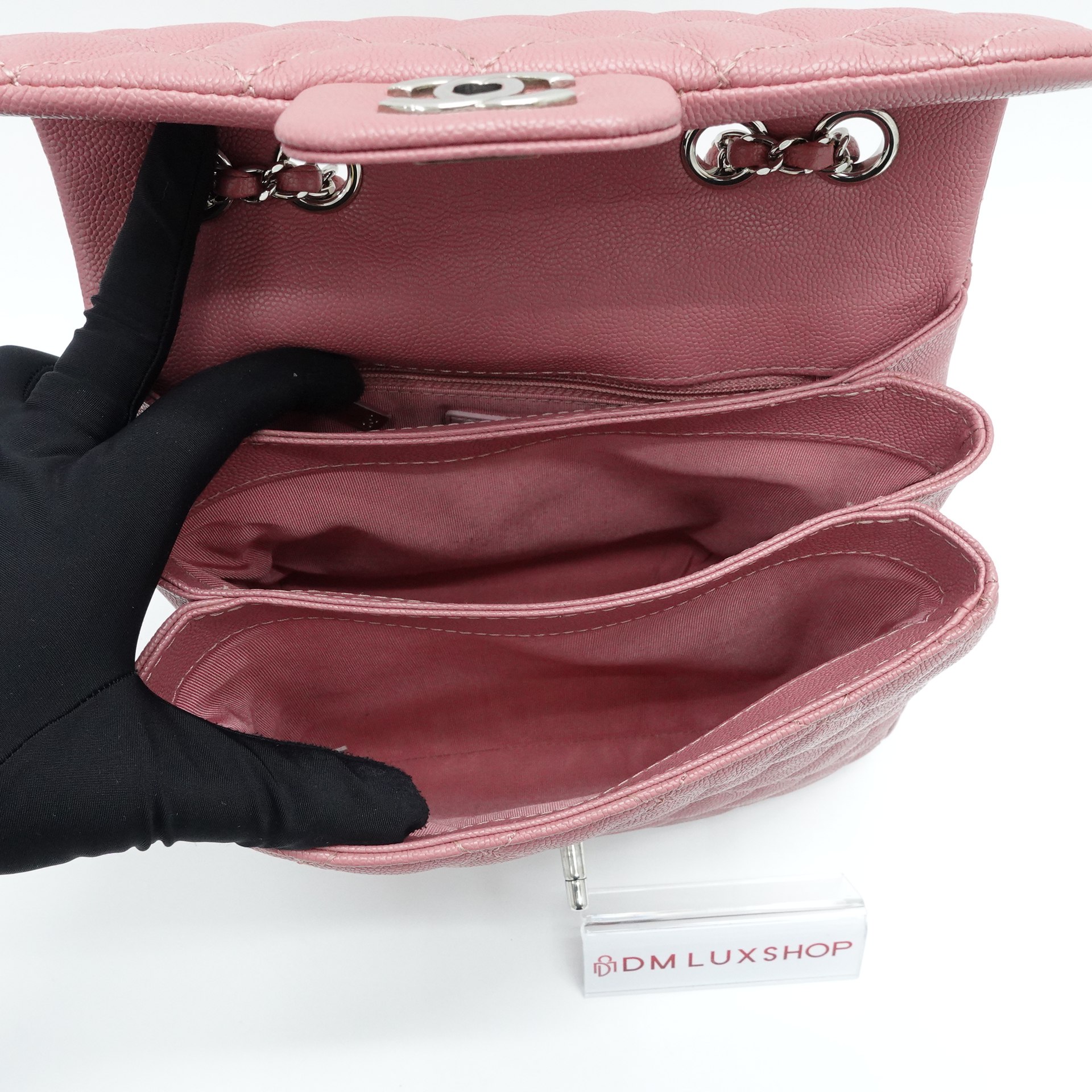 Chanel Pink Caviar Urban Companion Square Flap Bag SHW (Serial 25, Y: 2019)