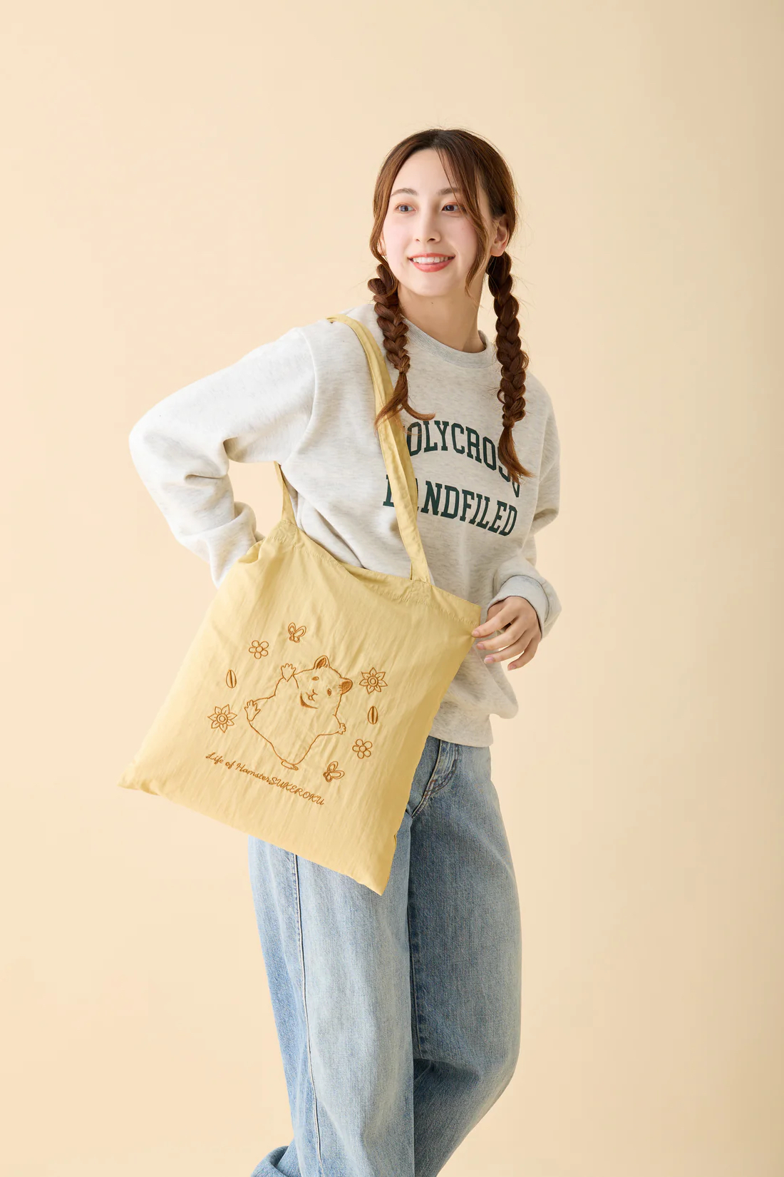 日本預訂📍助六之日常刺繡圖案Tote Bag