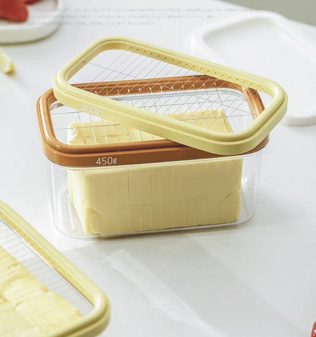 日本AKEBONO牛油切割收納盒