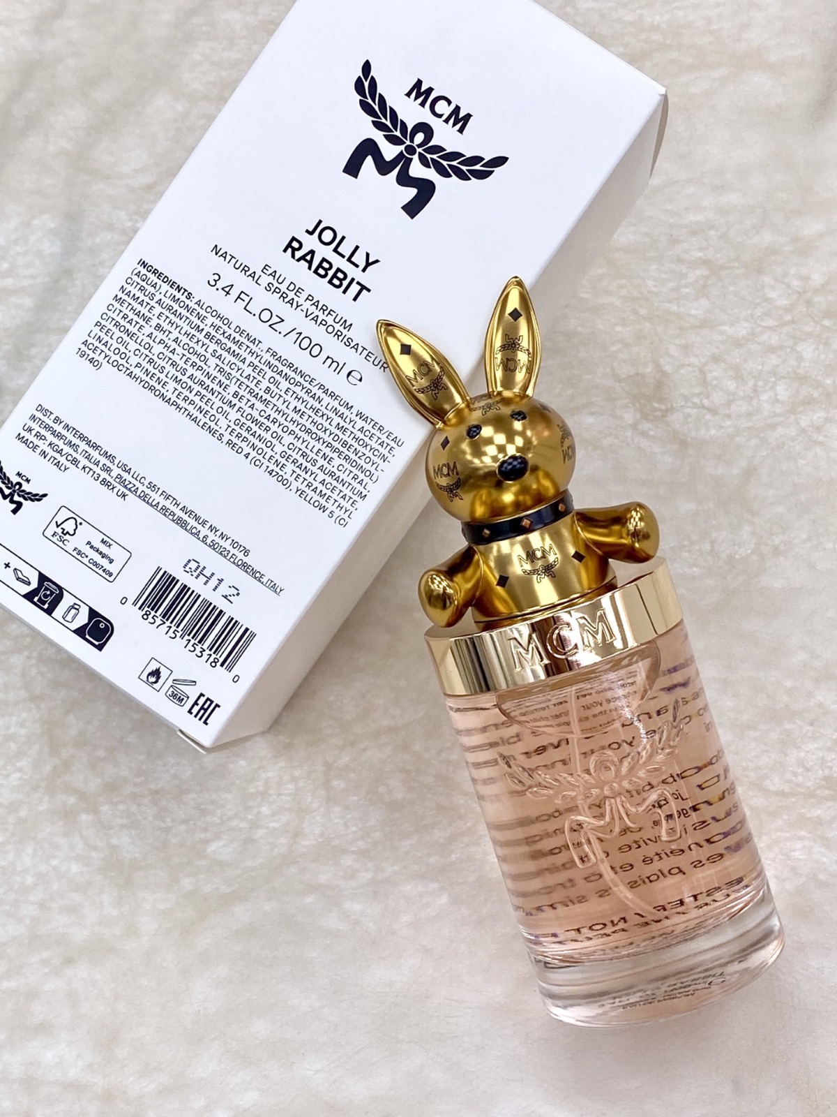 MCM Jolly Rabbit Eau De Parfum 動物狂想曲淡香精 愉快兔比 100ml *簡裝/正裝