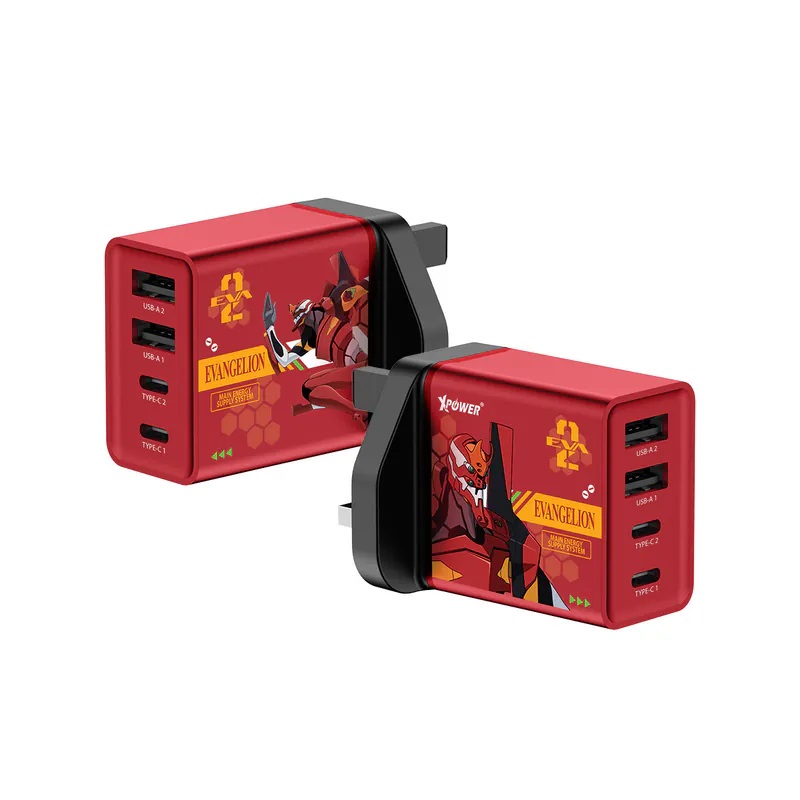XPOWER EVA新世紀福音戰士 30W 4輸出PD快充充電器 (WC30)