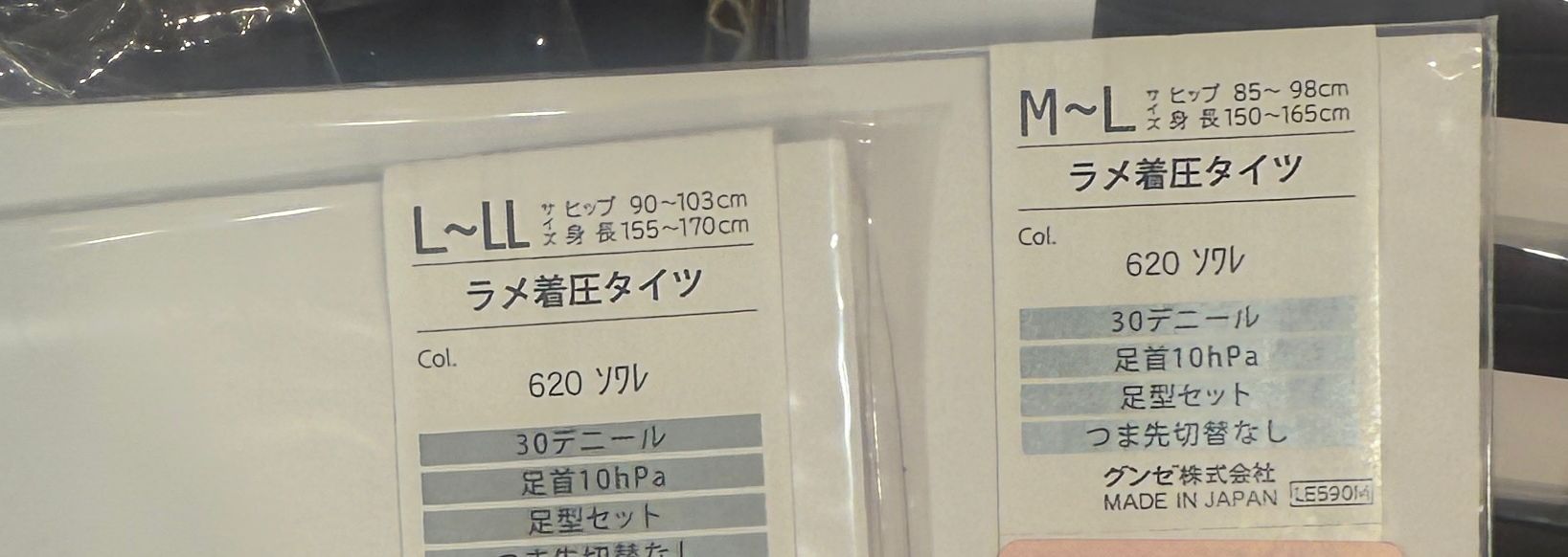 Lanvin 閃銀透肉絲襪 Size m -L , L-LL