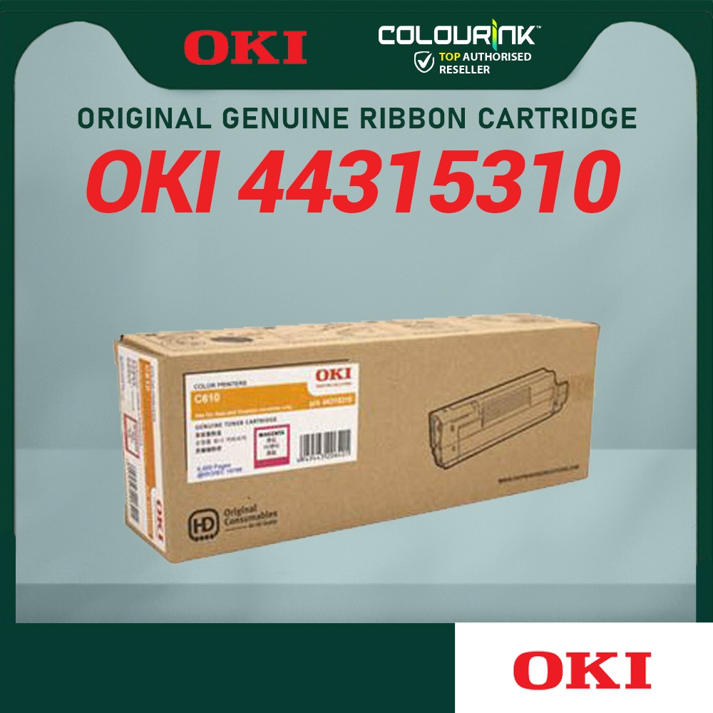 💢CLEAR STOCK 💢OKI Original Genuine Magenta Toner Cartridge 6K (44315310) C610