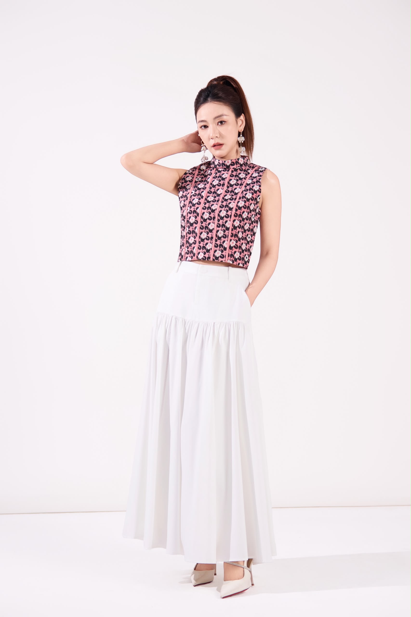 10141332 Oriental Bloom Top