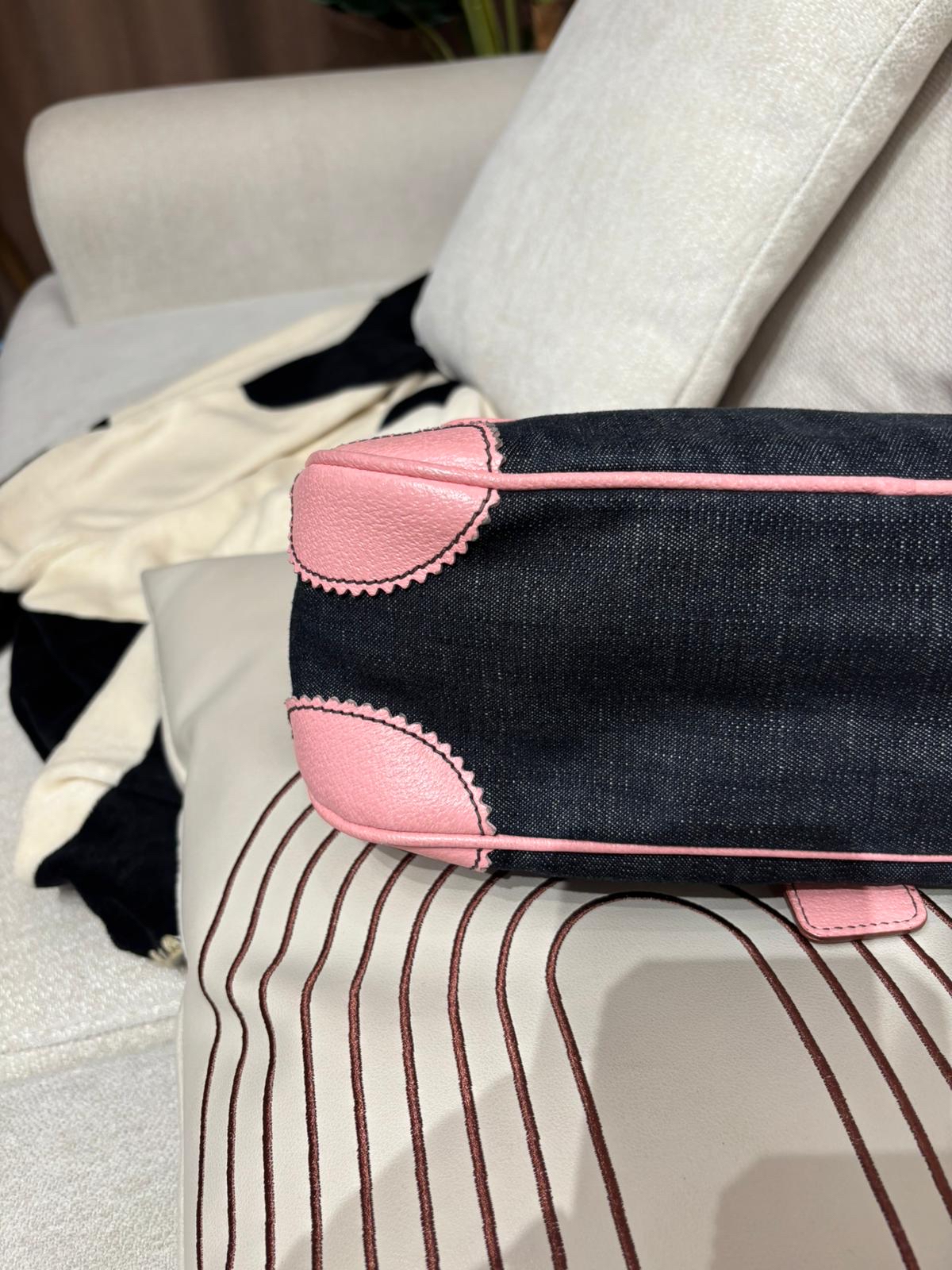 Miu miu denim hobo flap bag 100%Authentic ,90%new