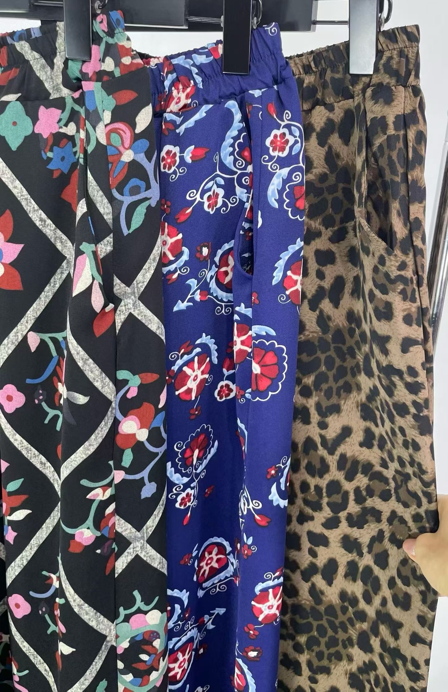 橡筋腰Pattern 褲筒褲
