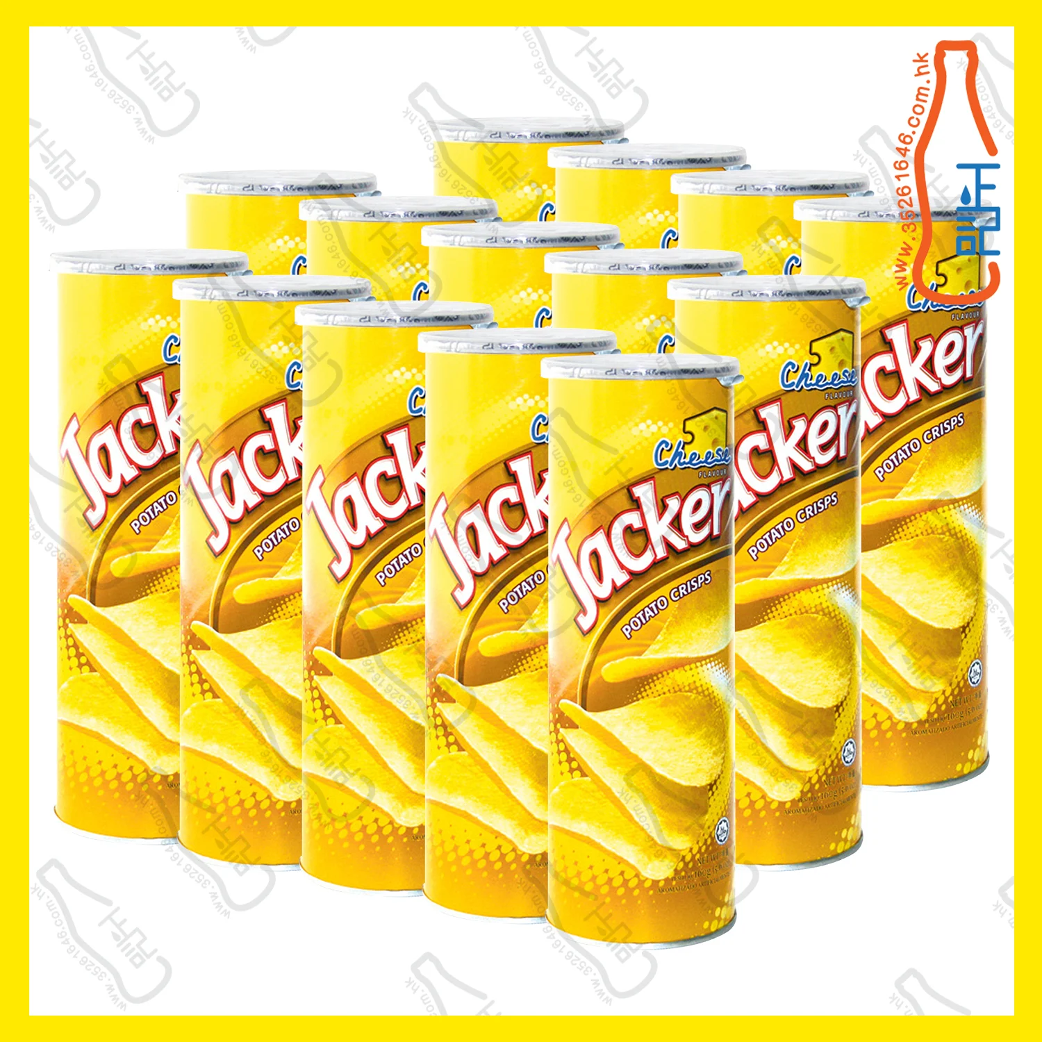 ==ORI0199 Jacker杰克牌桶裝薯片-芝士味 x【14筒】/箱