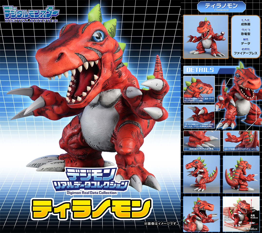 (預訂訂金 $400) (總價 $912) (魂限) Plex 數碼暴龍 Digimon Real Data Collection 巨龍獸 (行版)