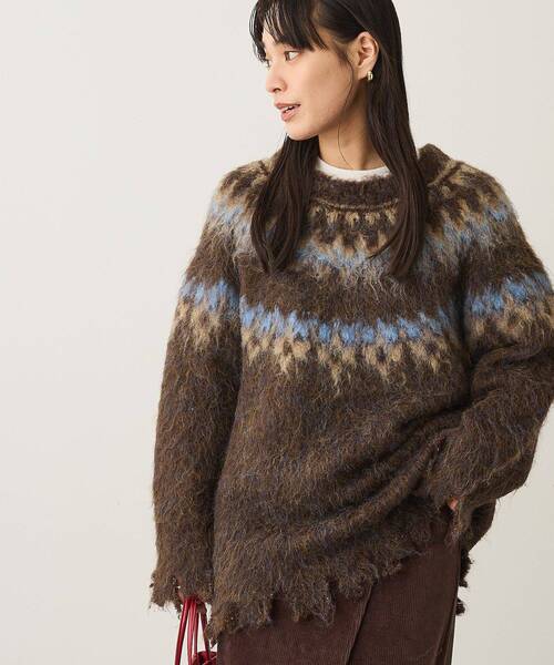 北歐風拉絨針織冷衫