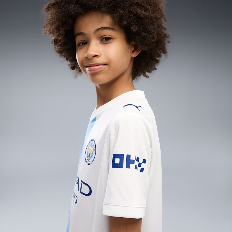 🤖首創全球球迷AI設計 Puma Manchester City 曼城 2026-27 三客童裝球迷版球衣 (可加印字章) 784355_06