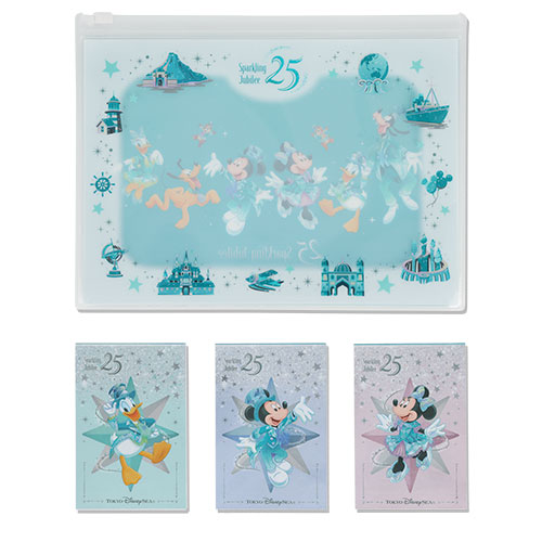 預訂 東京迪士尼限定 Sparkling Jubilee 貼紙 File set Memo pad set 