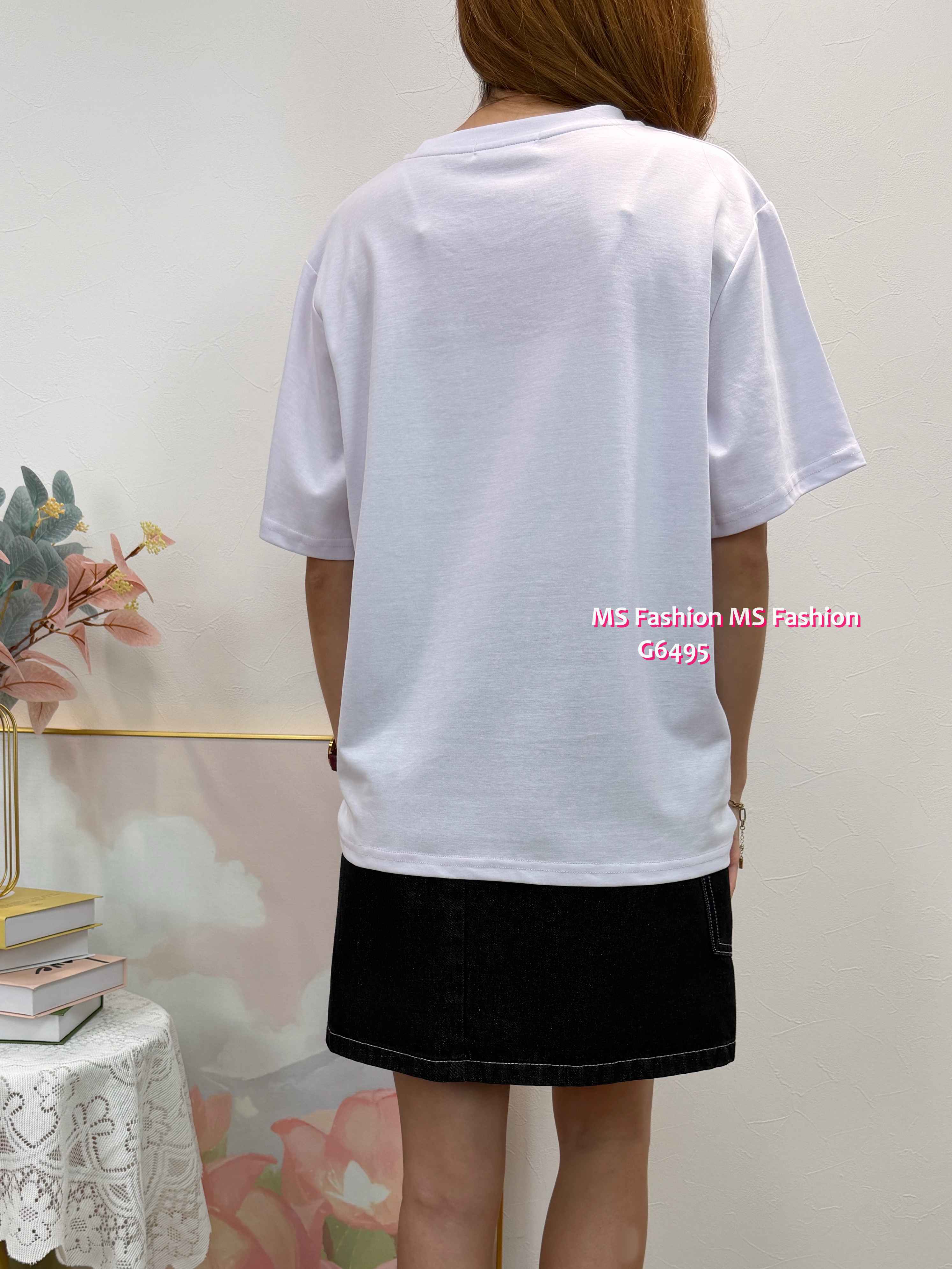 G6495 拼lace字母tee仔