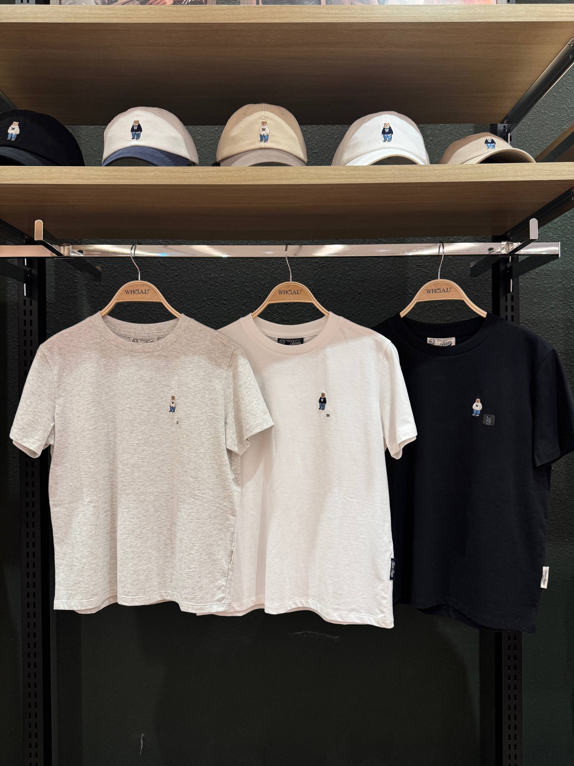 🇰🇷Whoau 小熊cotton上衣✨