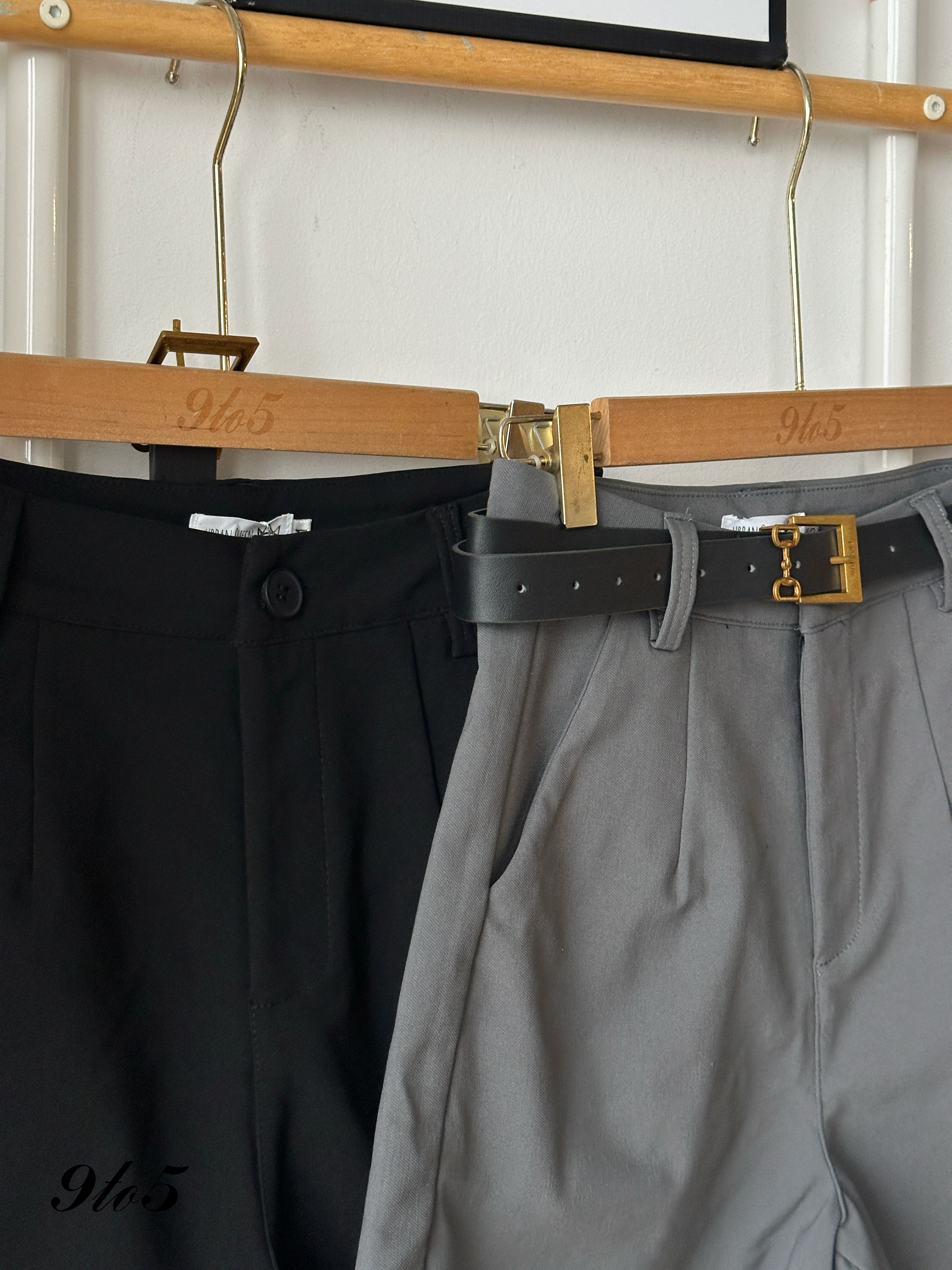 S1850 A Line Short Pants - Black & Grey