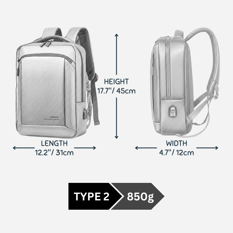 16.1 Inch Office Backpack / Business Backpack