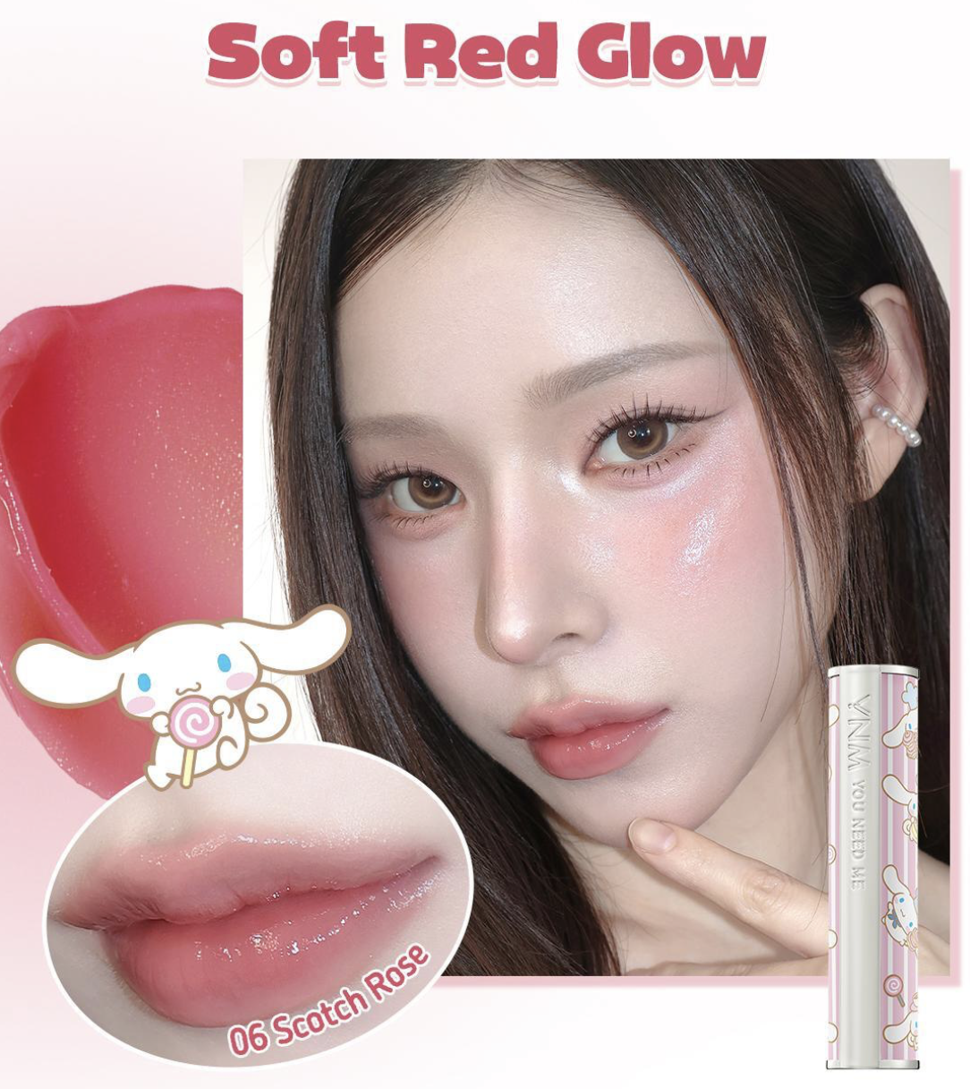  韓國 YNM X 玉貴狗 彩虹蜂蜜 蜂蜜光澤 潤唇膏 6色任選｜Glow Honey Lip Balm