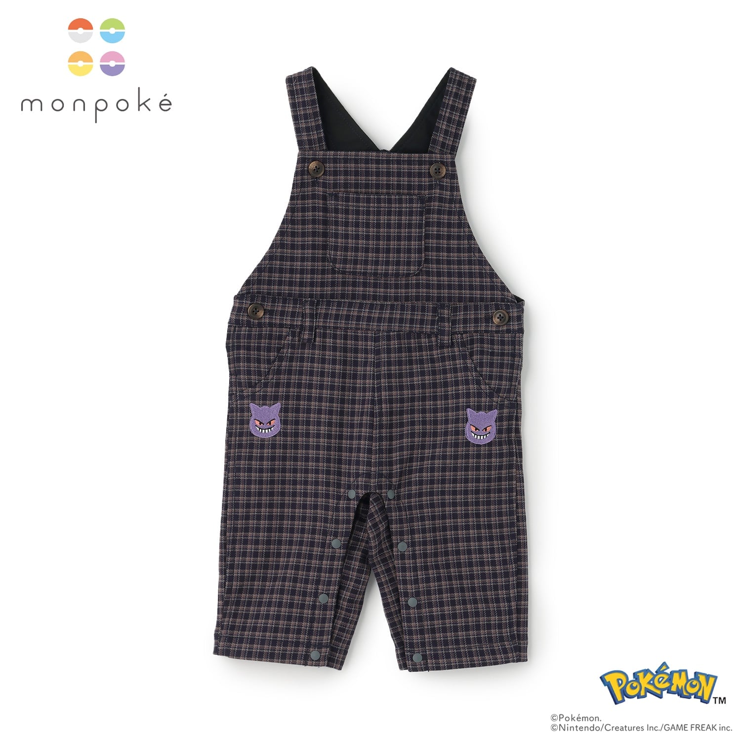 🆕【⭐訂購⭐】  🇯🇵日本直送 🌀日本品牌 #Pokemon monpoke系列 刺繡 背帶褲  [3款選] 🌀 [ELJA-0097][261110]