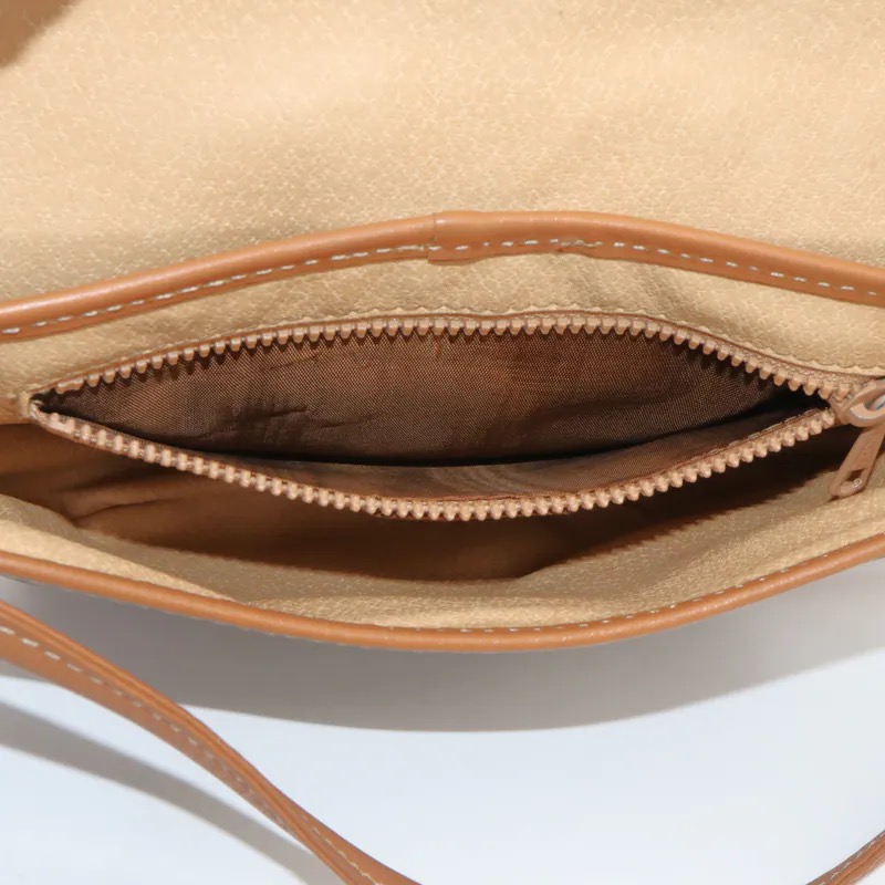 Celine Brown Macadam Shoulder Bag