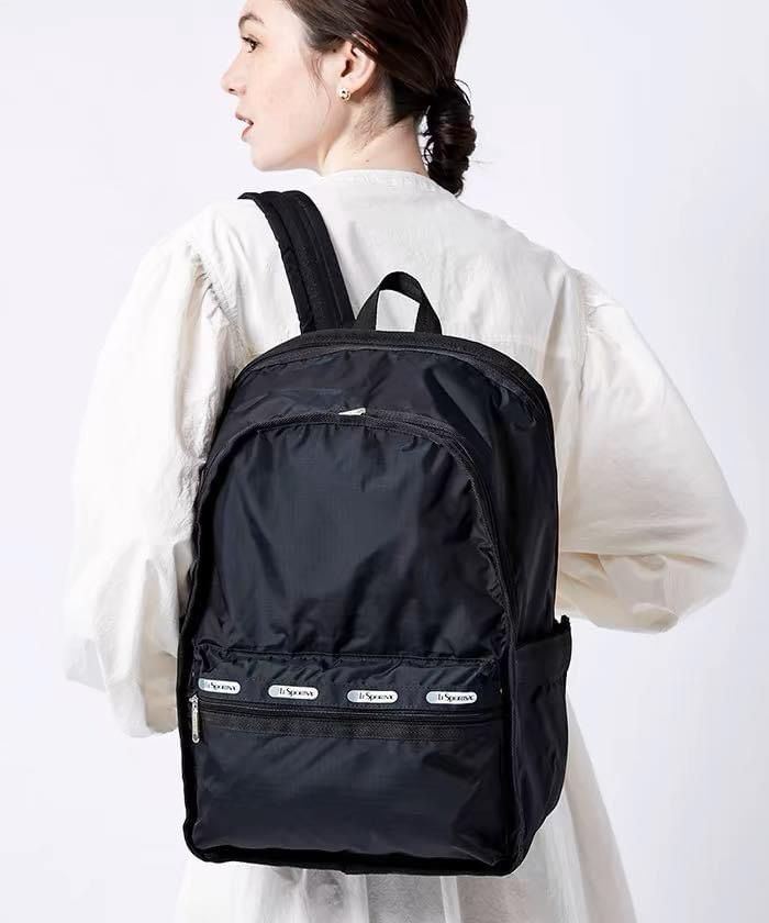【BB00290】日本限定版LeSportsac 復古經典款黑色背囊