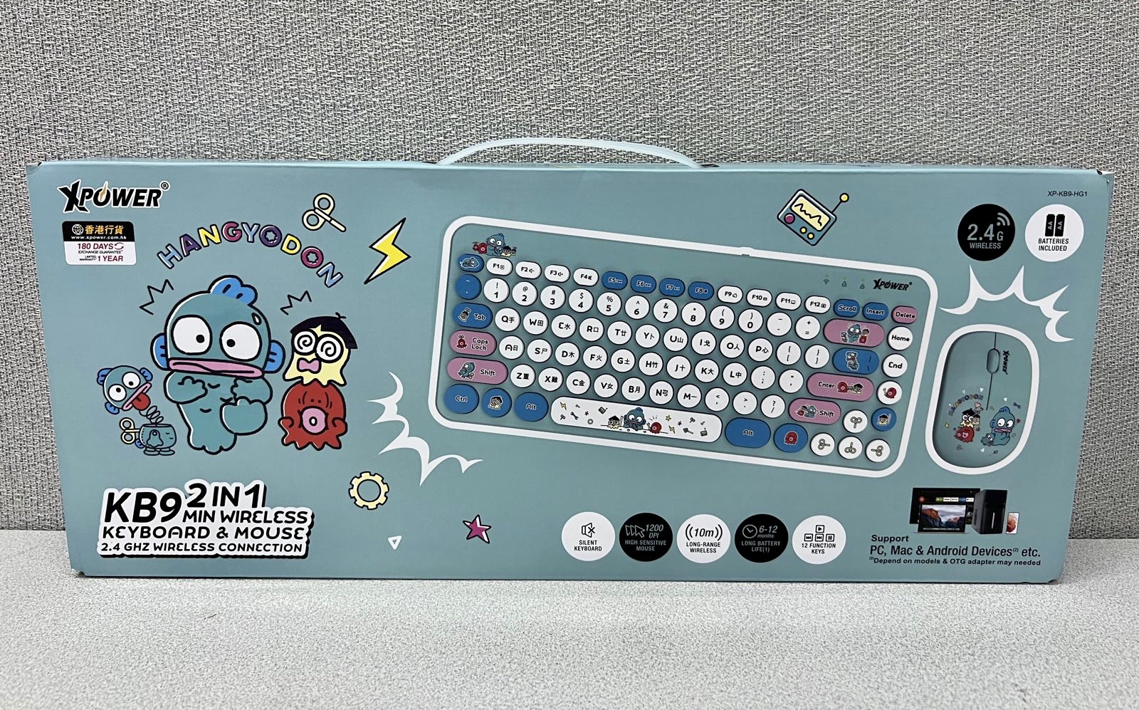 🌈XPower x Sanrio 卡通 無線鍵盤滑鼠套裝