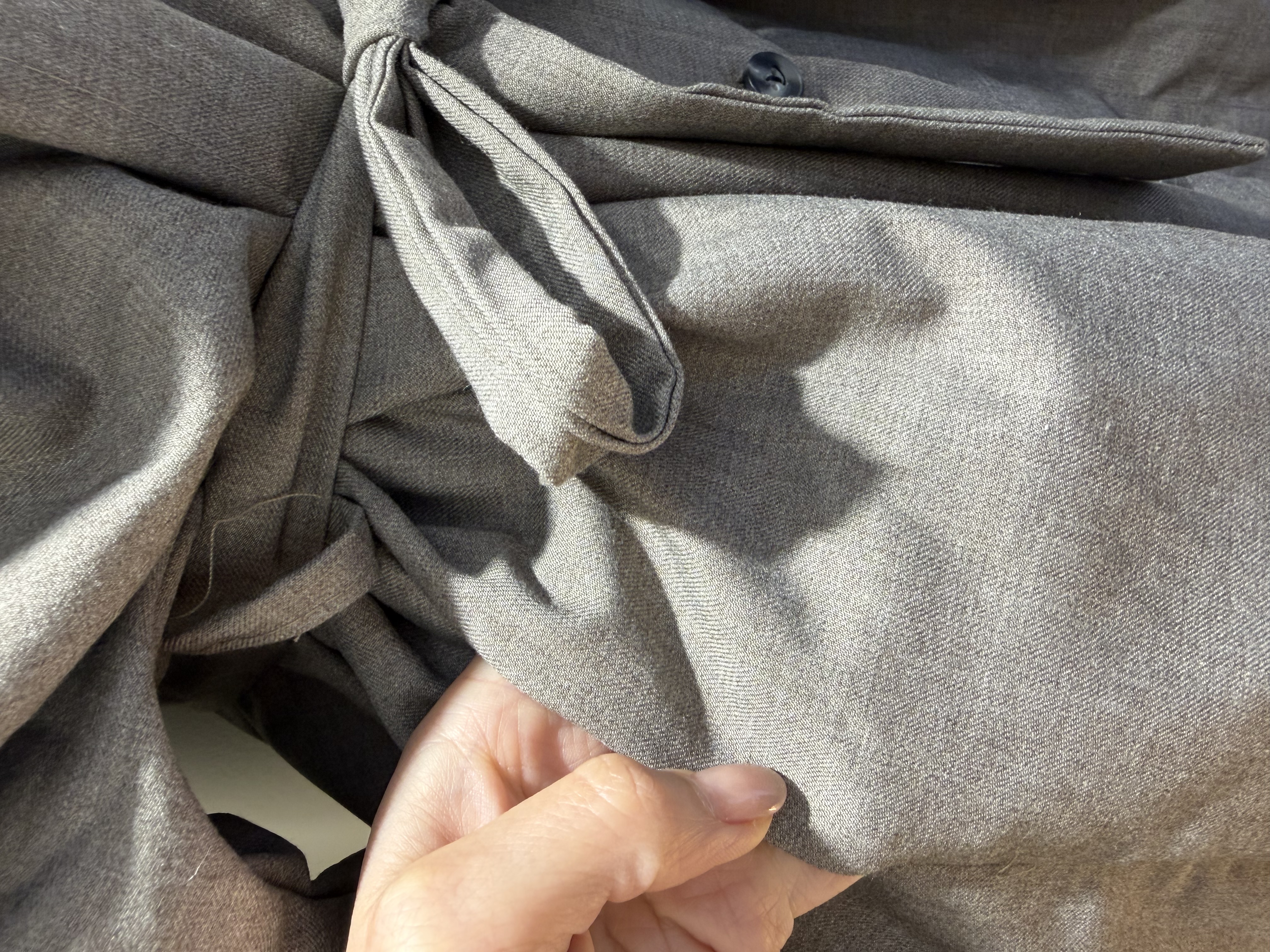 靚料優雅繫帶連身洋裝